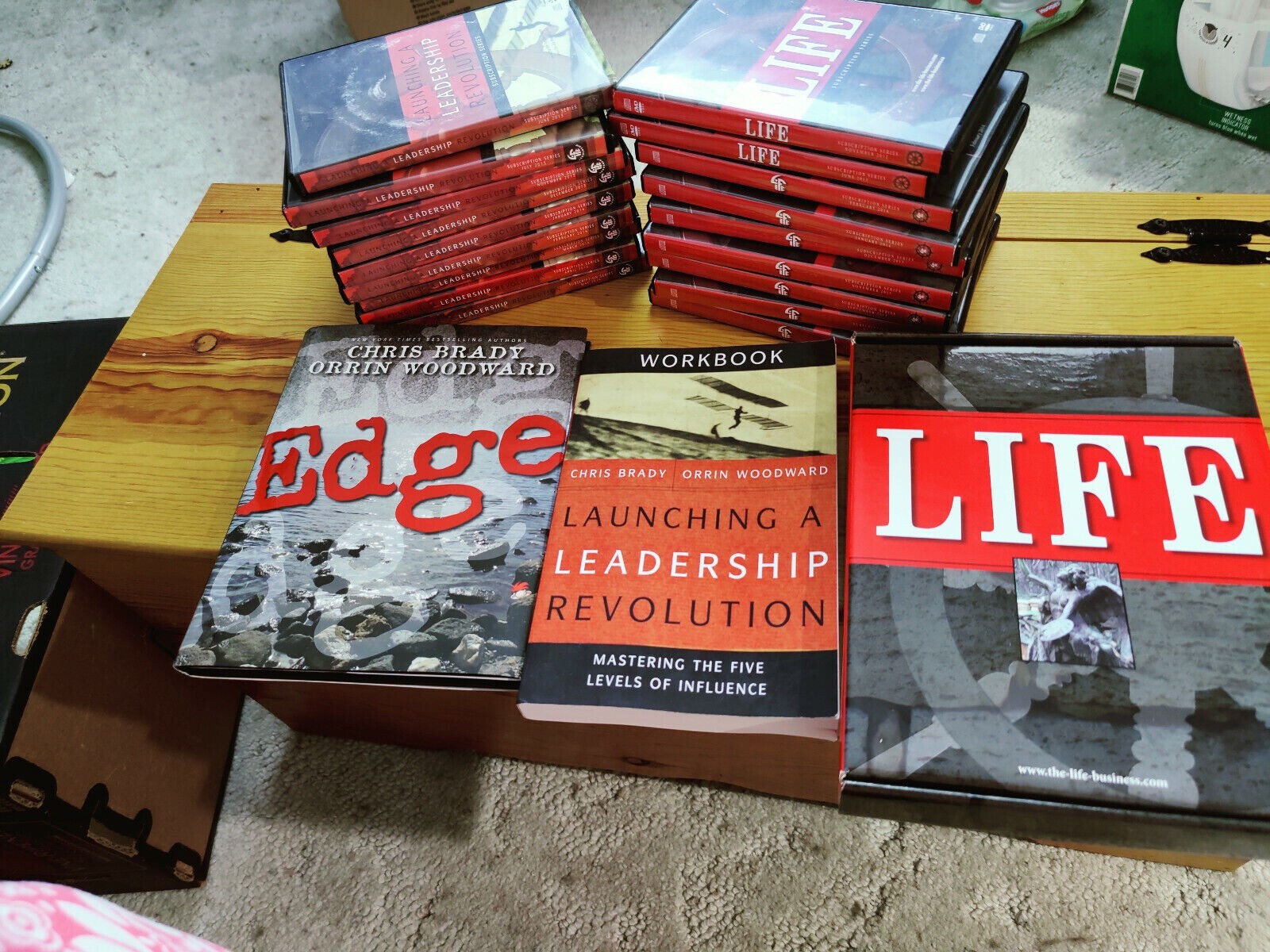 Life Subscription series DVD’s + Chris Brady Orrin Woodward Books