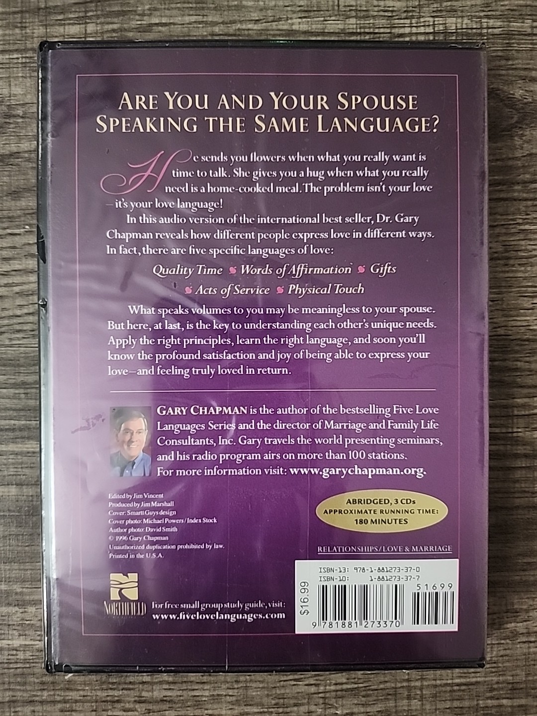 Five Love Languages How to Express Heartfelt Commitment to Your Mate (DVD, 2002)