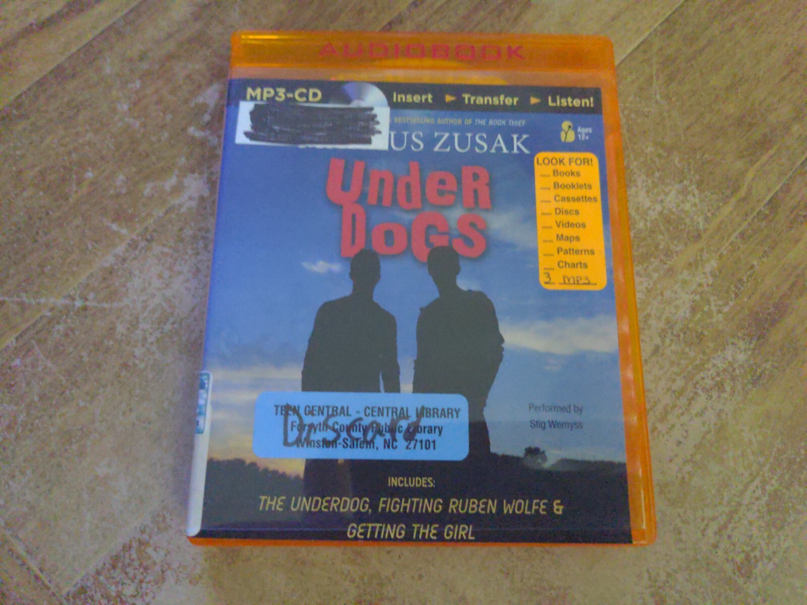 Under Dogs CD MP3 Former Library Audiobook In Excellent Condition