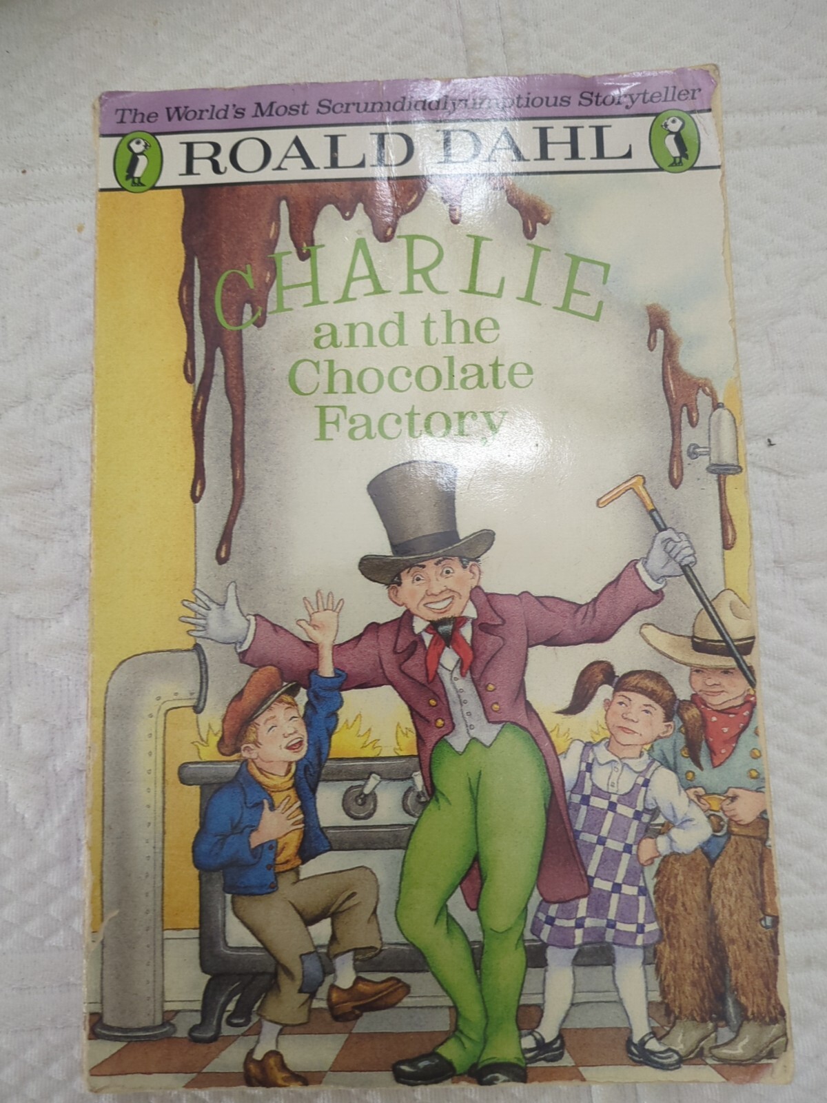 Charlie and the Chocolate Factory by Roald Dahl (1988, Trade Paperback, Movie…