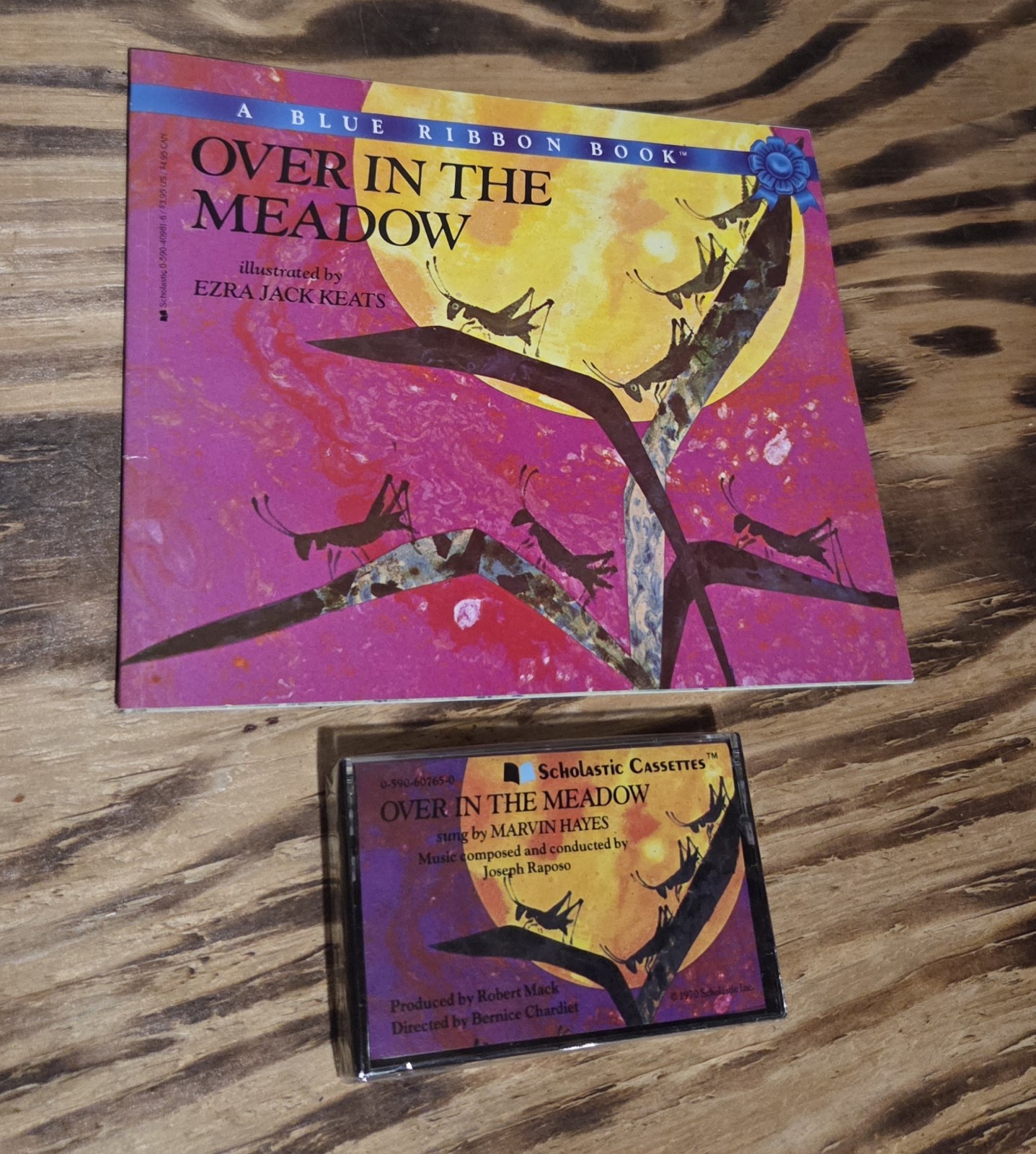 Over in the Meadow Ezra Jack Keats Scholastic PB Book & Cassette: Songs By Hayes