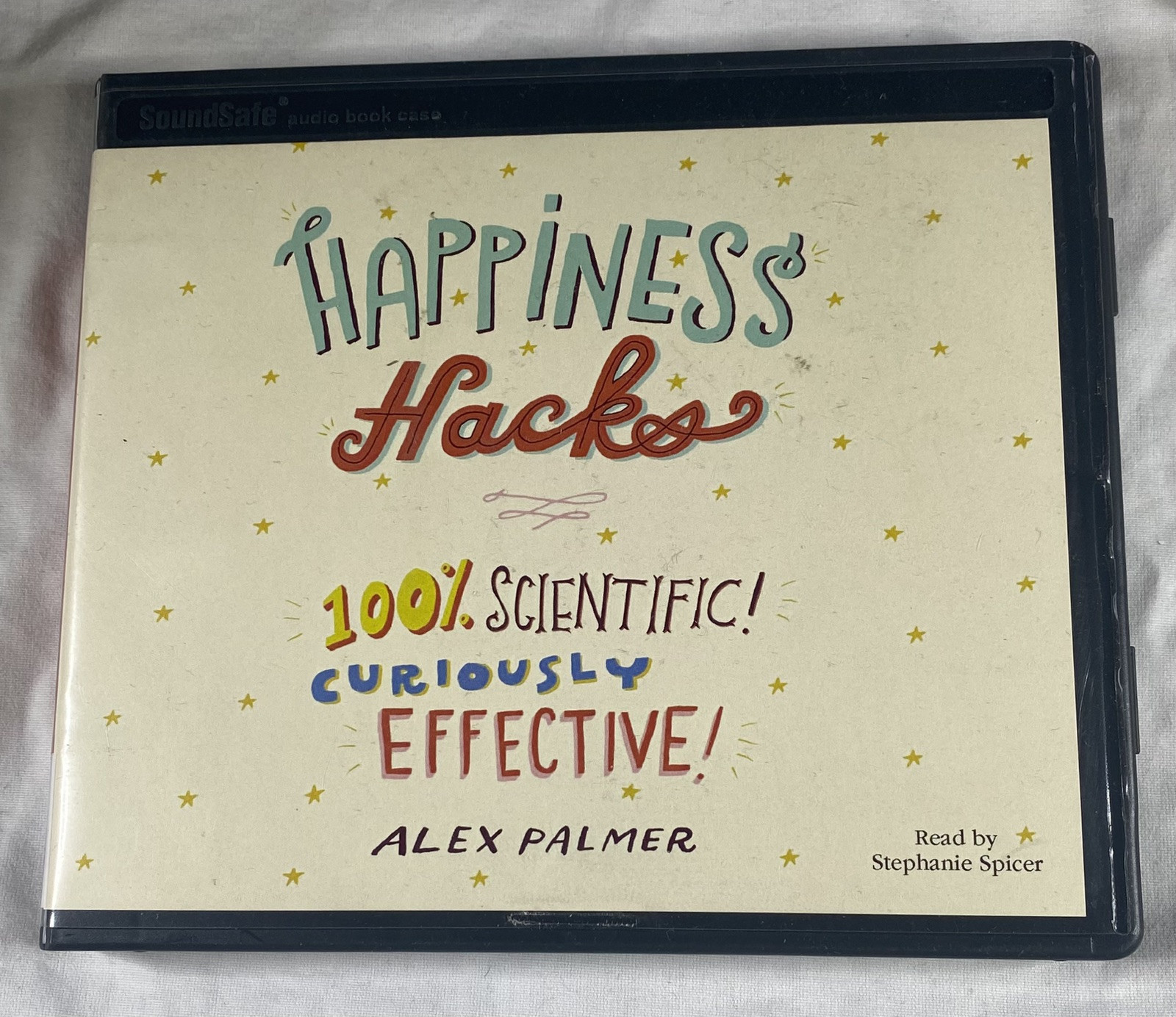 Happiness Hacks Alex Palmer Ex Library Discs 4 Unabridged CDs