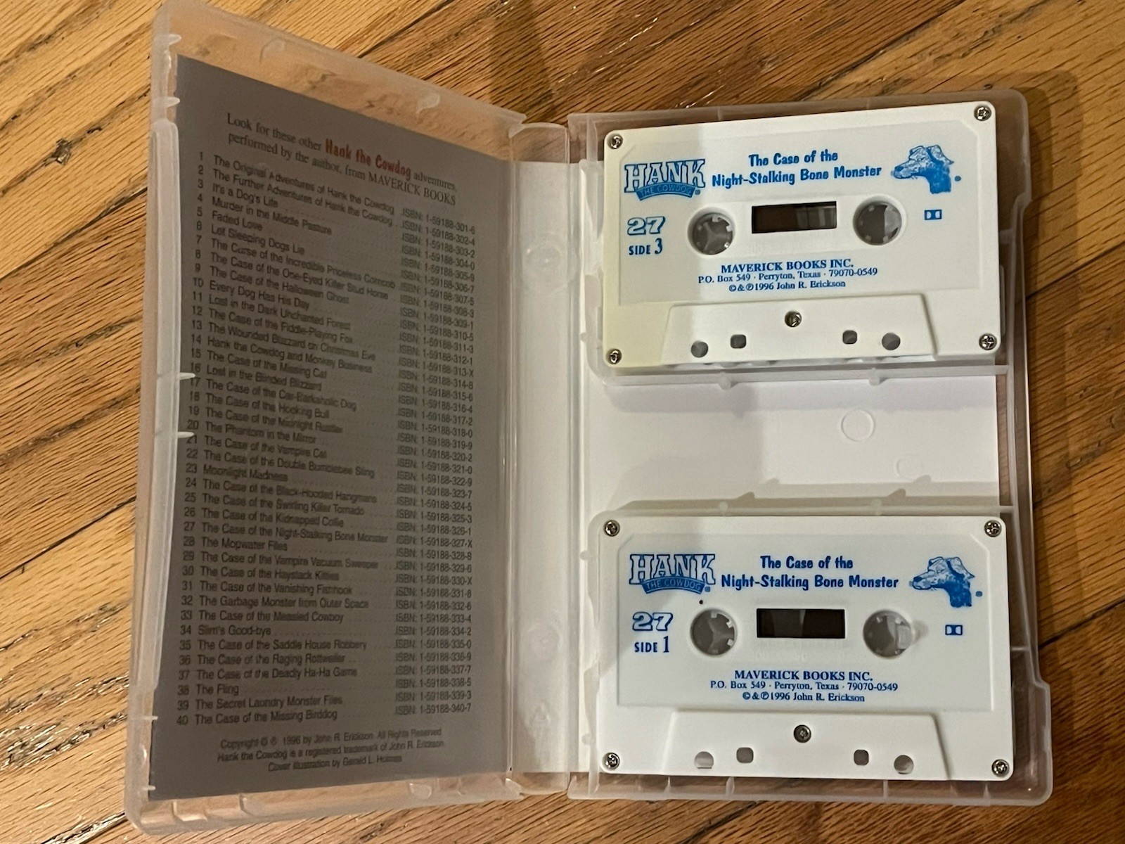 The Case of Night-Stalking Bone Monster Hank The Cowdog Cassette Audiobook 27