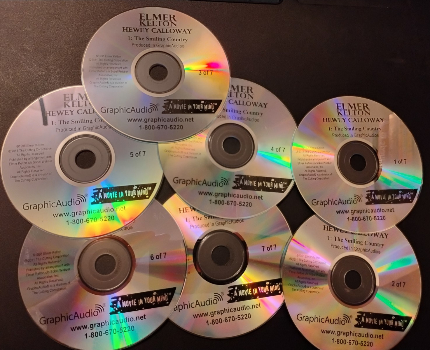 Hewey Calloway #1 — The Smiling Country — Audio CD By Elmer Kelton — 7hrs 7 CDs