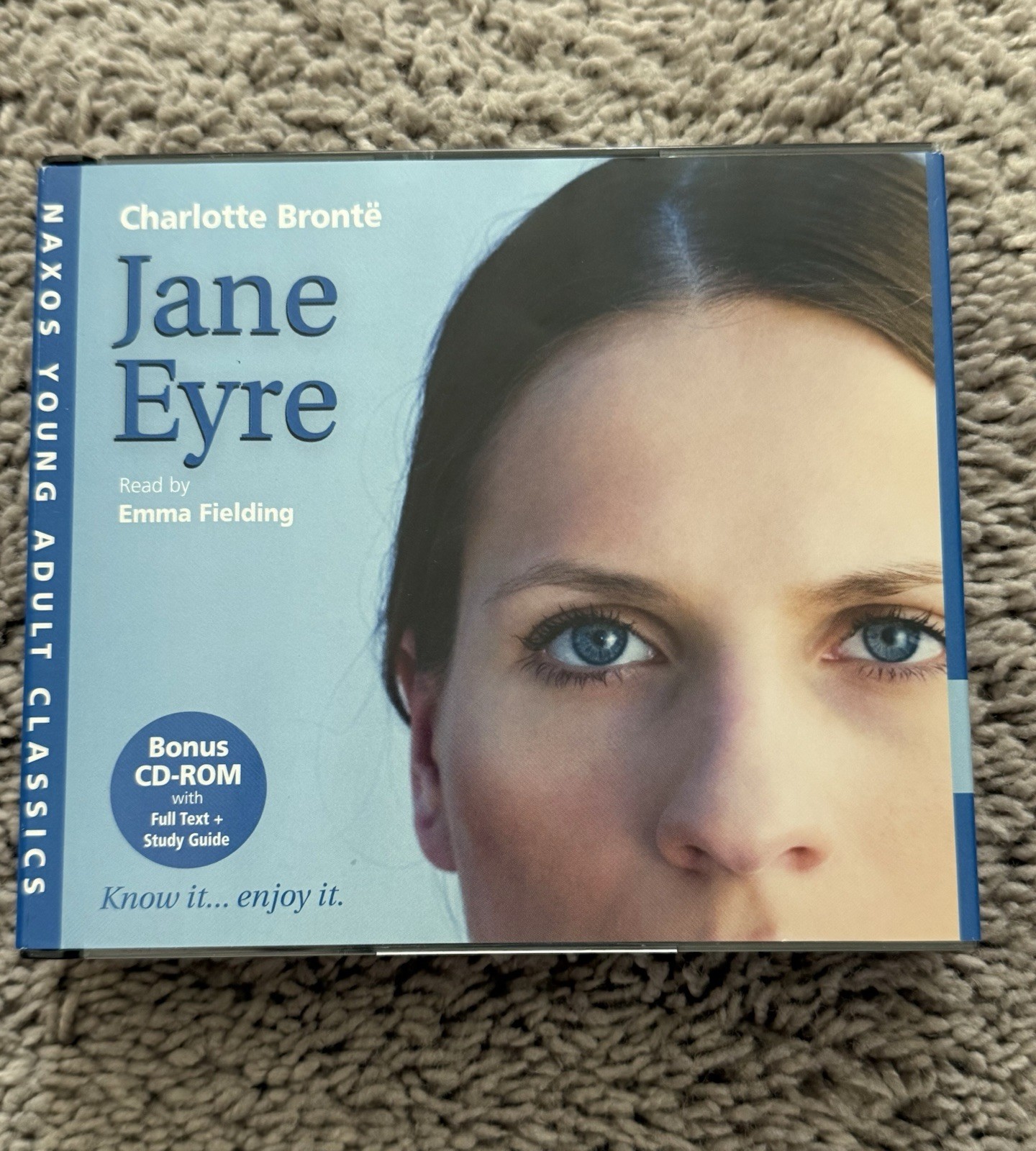Jane Eyre by Charlotte Brontë, Naxos 3 CD Audiobook Abridged edition. Like New.