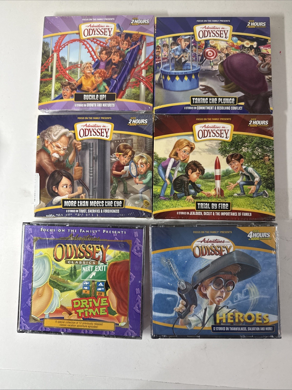 6 CD Sets (16 CDs)Adventures In Odyssey Focus On Family Audio Drama, 48 Episodes