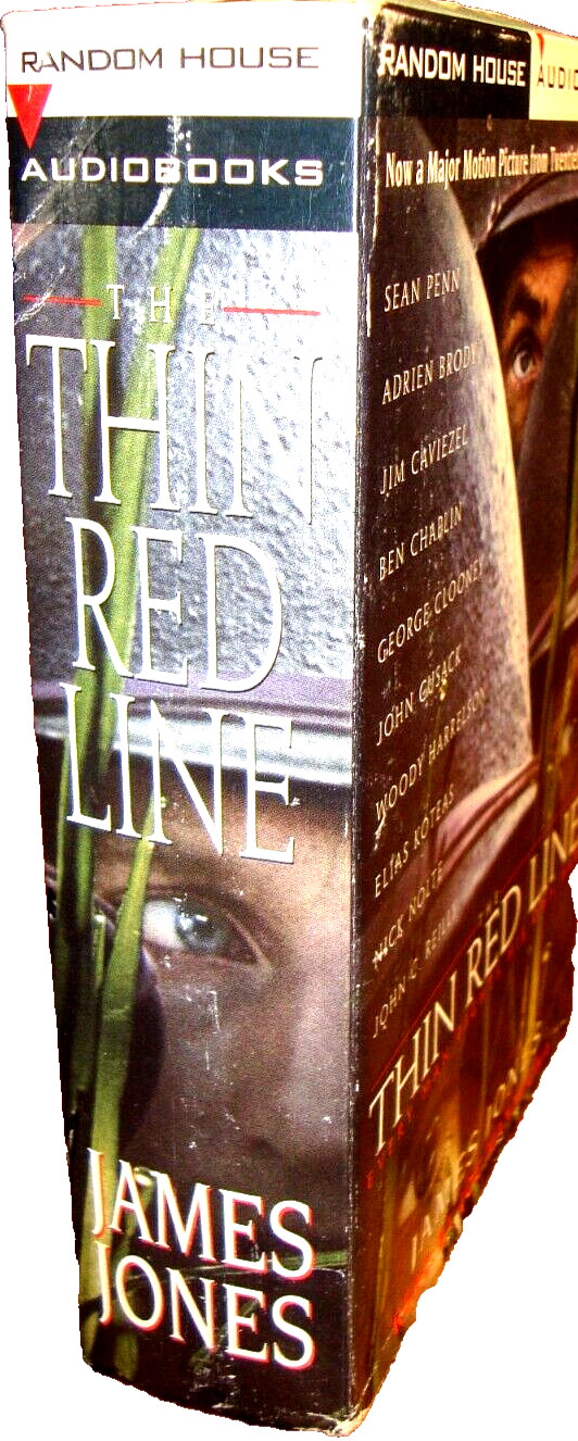AUDIOBOOK 4 Cassette «Thin Red Line» by James Jones~Abridged 6 hrs (WWII) F19