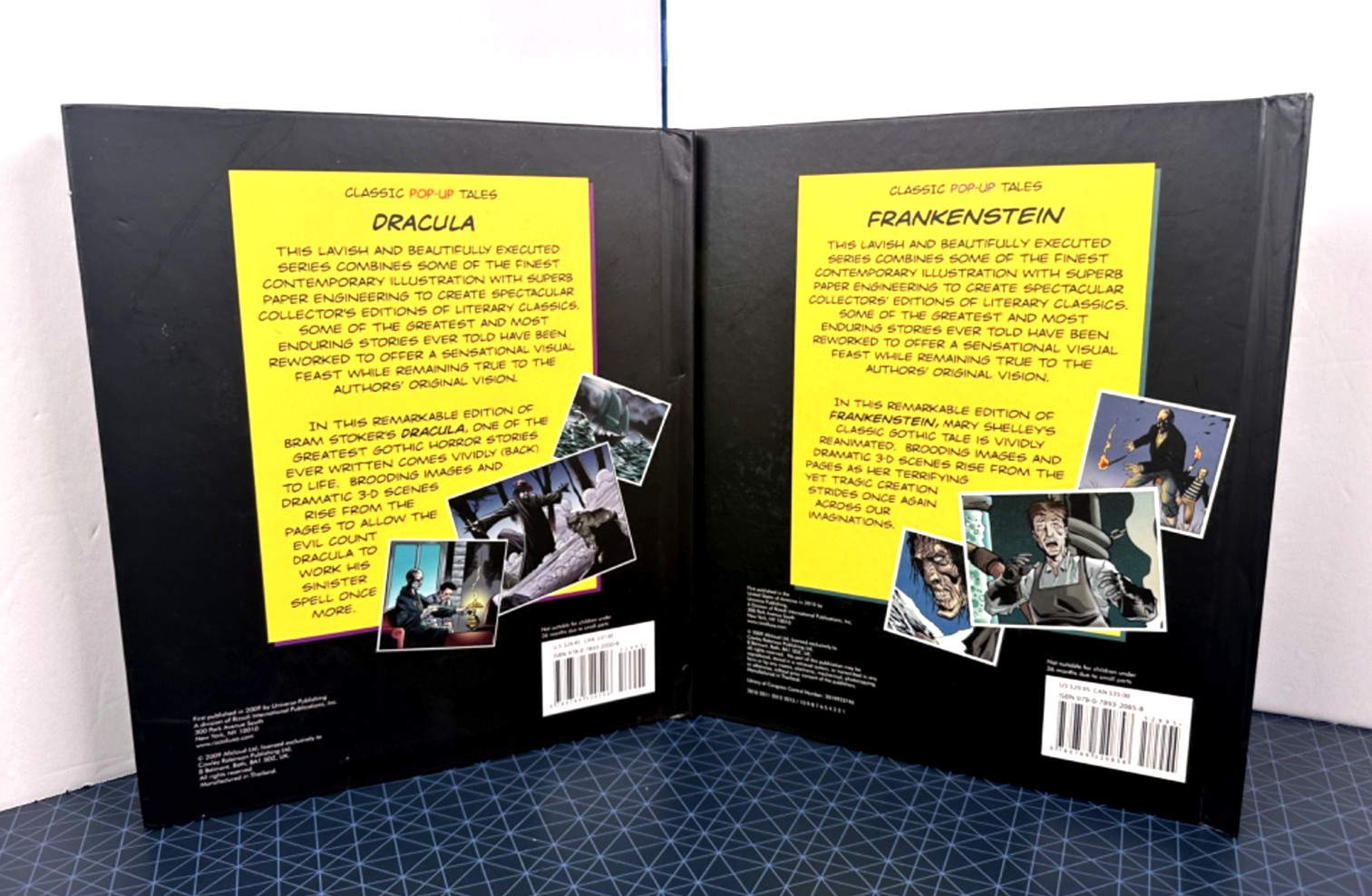 Classic Pop-Up Tales Bram Stoker Dracula & Frankenstein Books — Graphic Pops