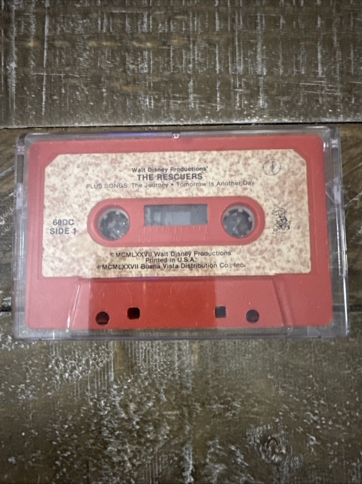 Walt Disney The Rescuers/The Jungle Book Book On Cassette Tape
