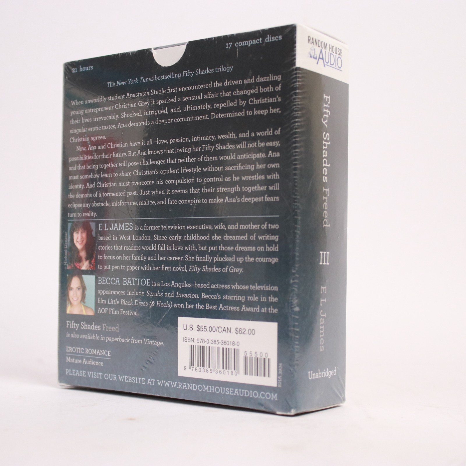 Audio Book Fifty Shades Freed 21 Hours 17 CDs Erotic Romance