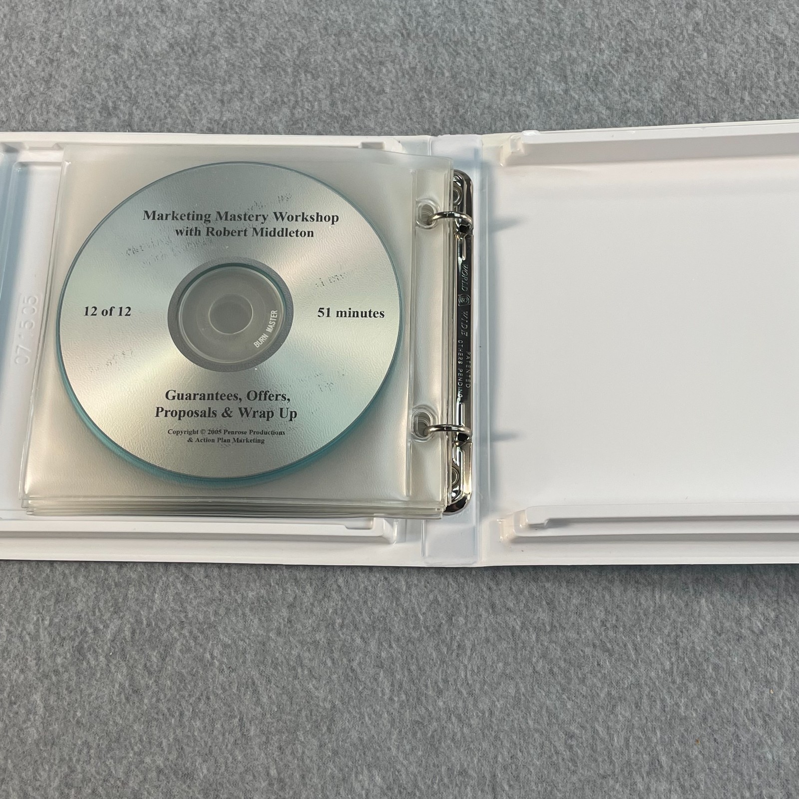Robert Middleton Marketing Mastery Workshop Live 12 Audio CD and Workbook Set