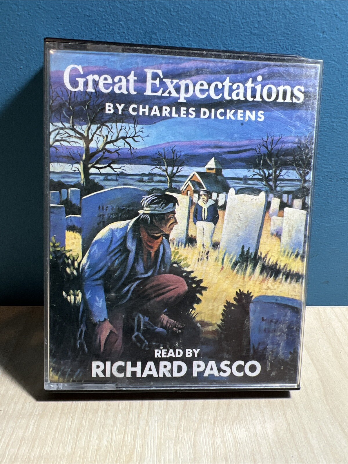 AUDIO BOOK Charles Dickens GREAT EXPECTATIONS on 2 x cass read by Richard Pasco