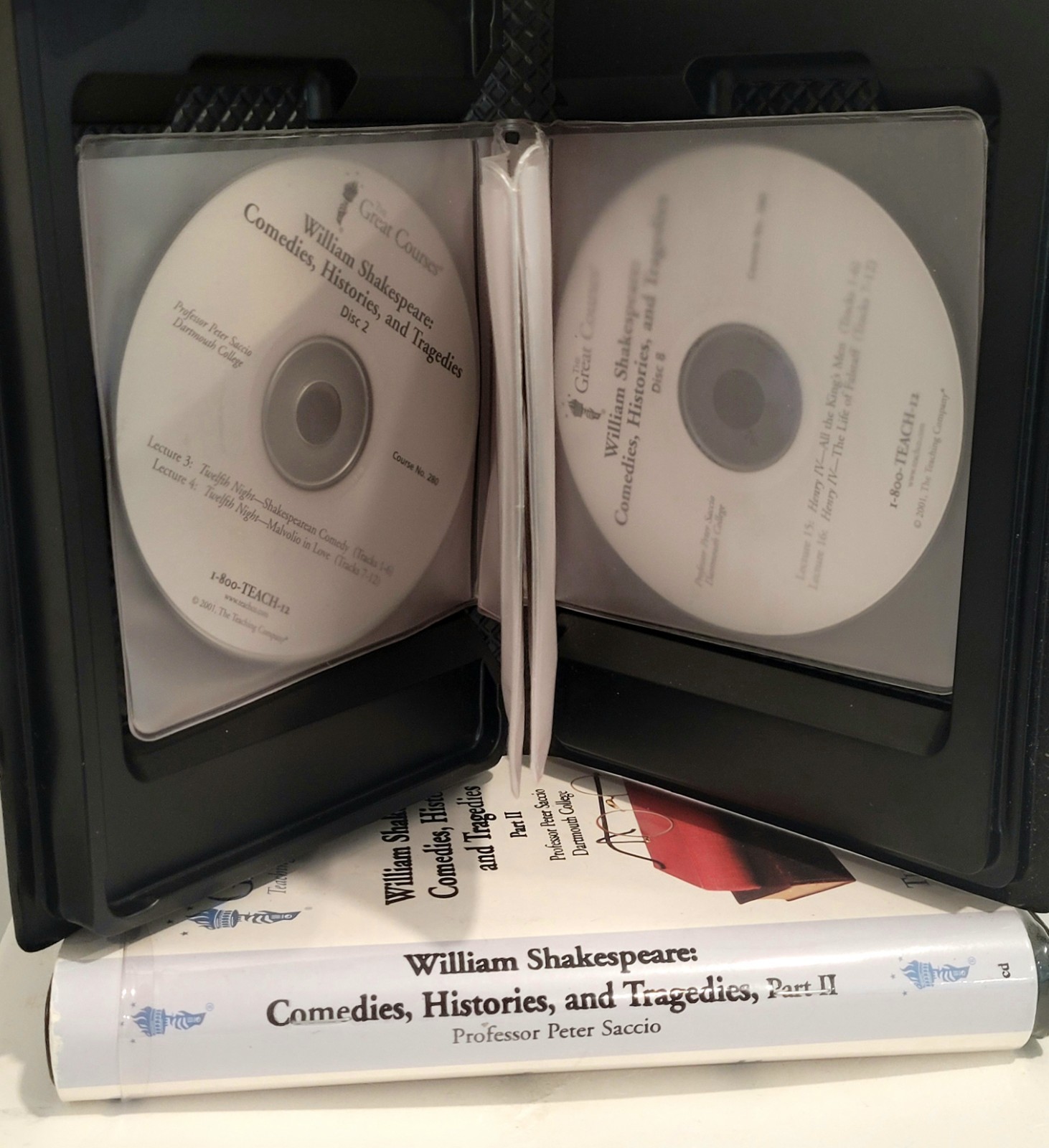 Shakespeare The Word and the Action Part I & II by Professor Saccio 10 CD/DVD