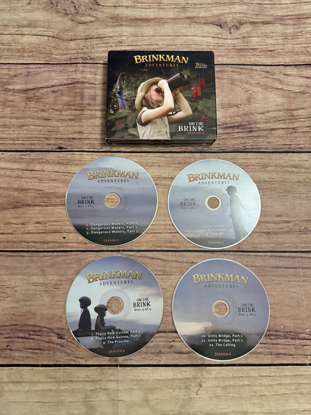 The Brinkman Adventures Season 1 4 Disc AUDIO BOOK CD Christian Tested Cd Case