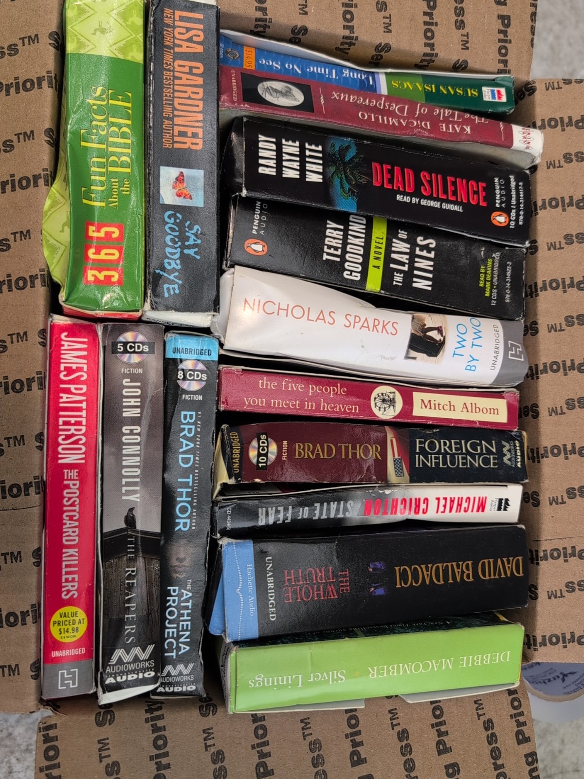 Mixed Lot of 15 Audio Books on CD Thriller Mystery Drama Suspense +More T6#217
