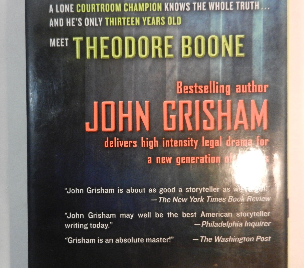 Theodore Boone Kid Lawyer by John Grisham 2010 Hardcover Book Suspense for Kids