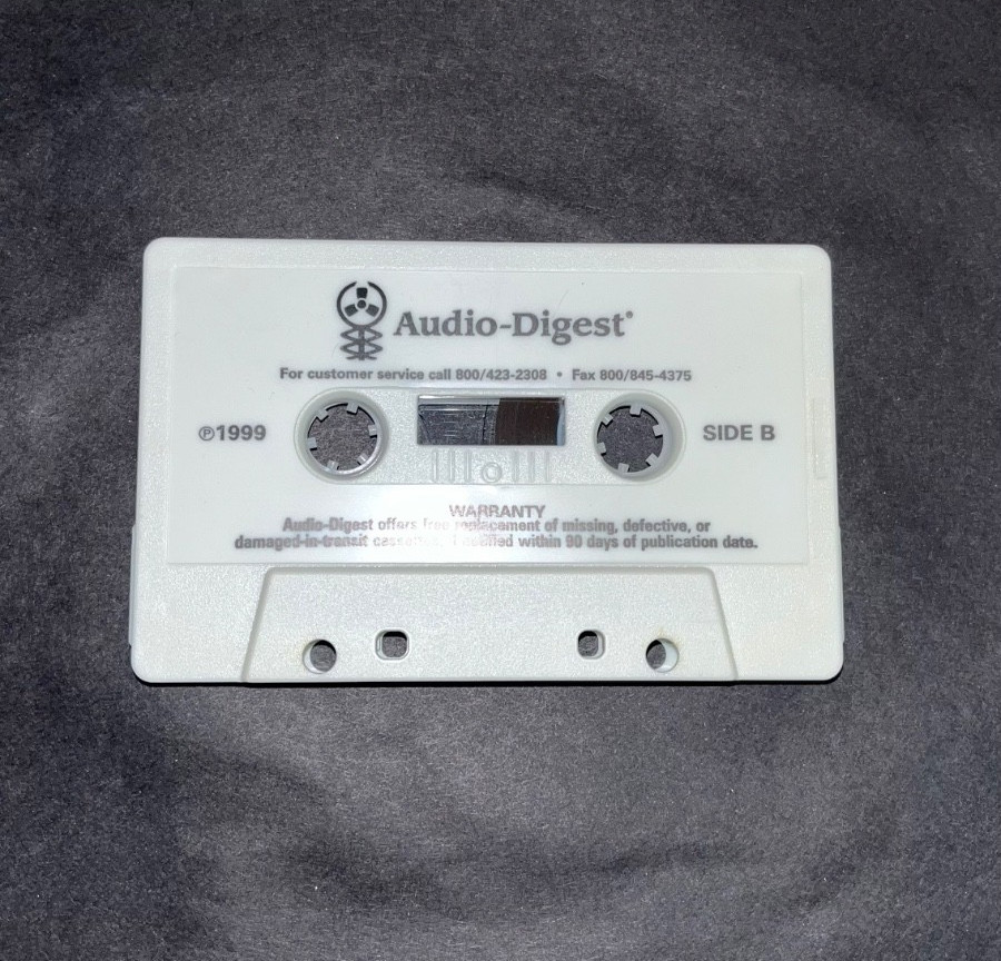 LOT 24 CME Physician Audio Digest Emergency Medicine Cassette Volume 16 1999 VTG