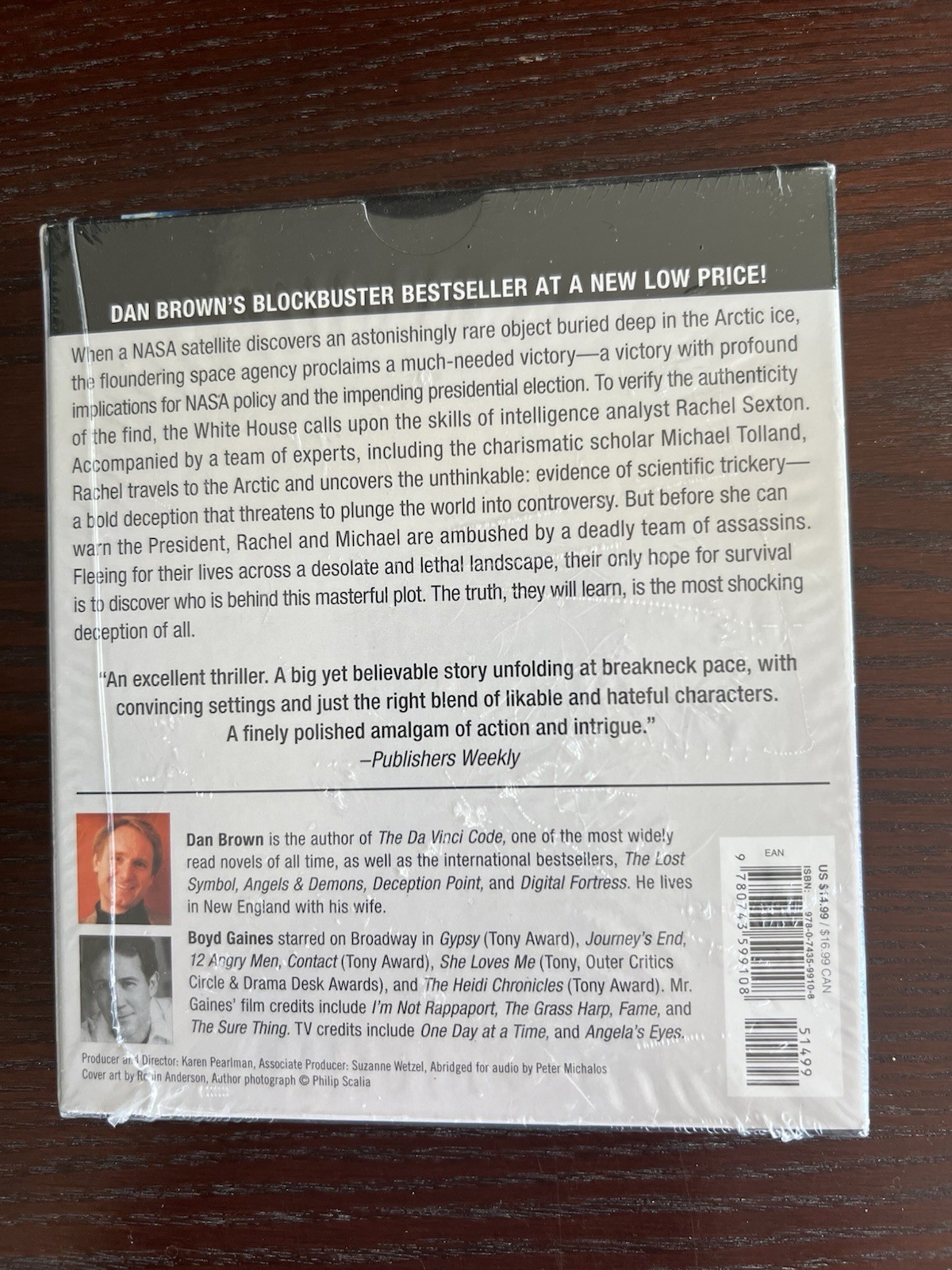 Deception Point by Dan Brown (2010, Compact Disc) Unopened!