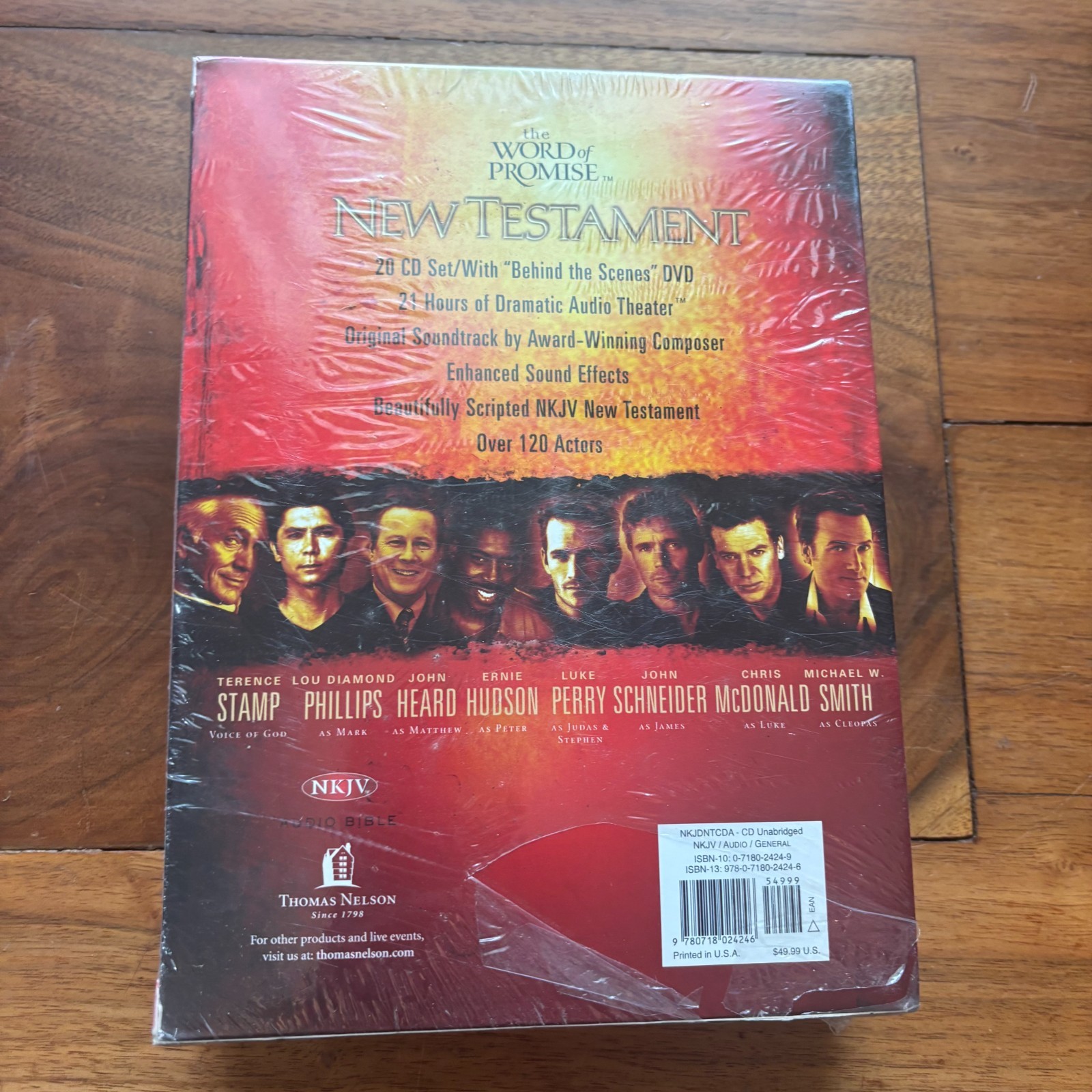 The Word of Promise New Testament Audio Bible 20 CD Set Bonus NKJV Jim Caviezel