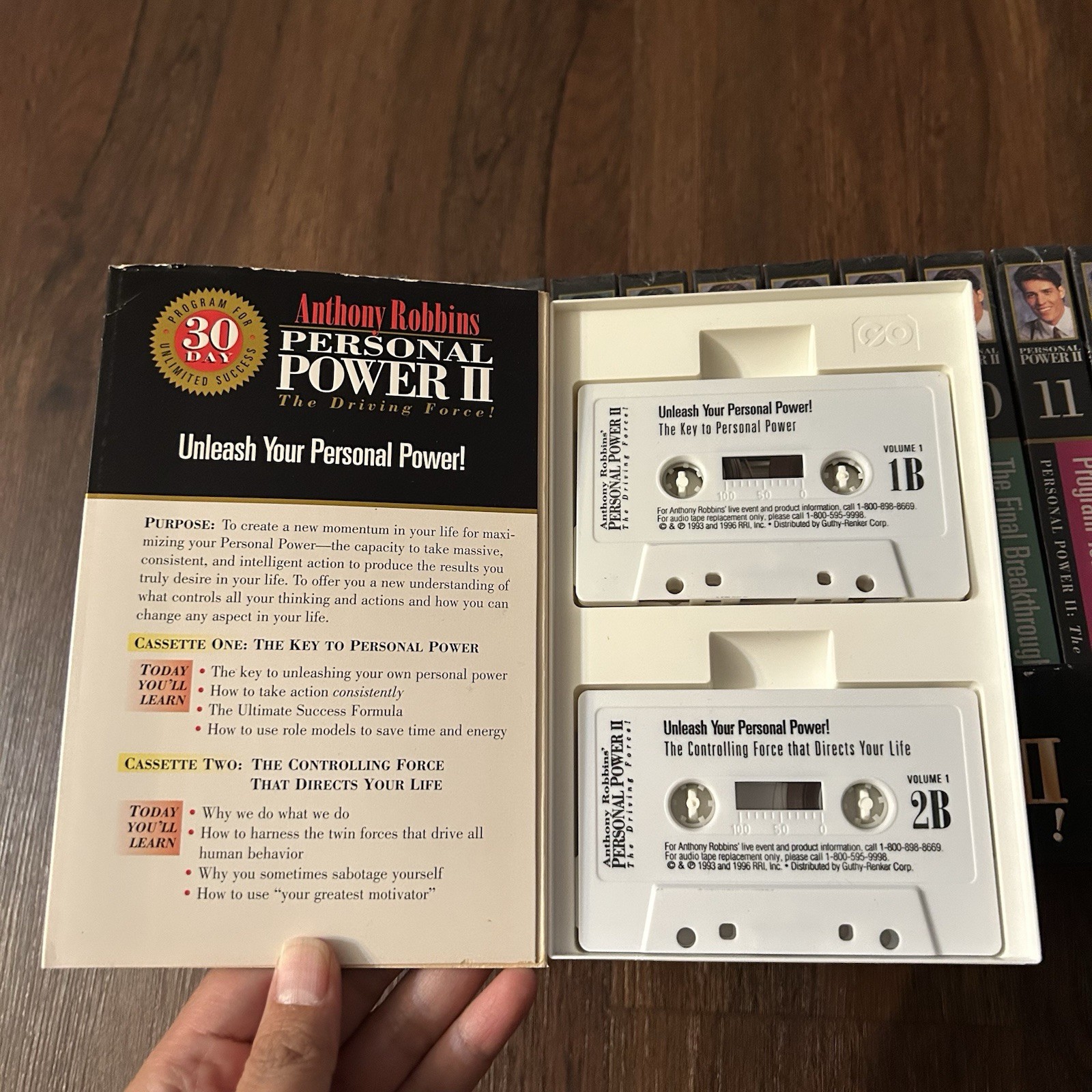 Anthony Robbins Personal Power 2 The Driving Force Cassette Tapes Audio Box Set
