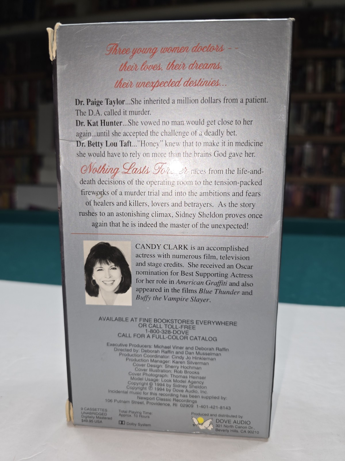 Sidney Sheldon NOTHING LASTS FOREVER Audiobook 9 Cassettes Unabridged 👀📸