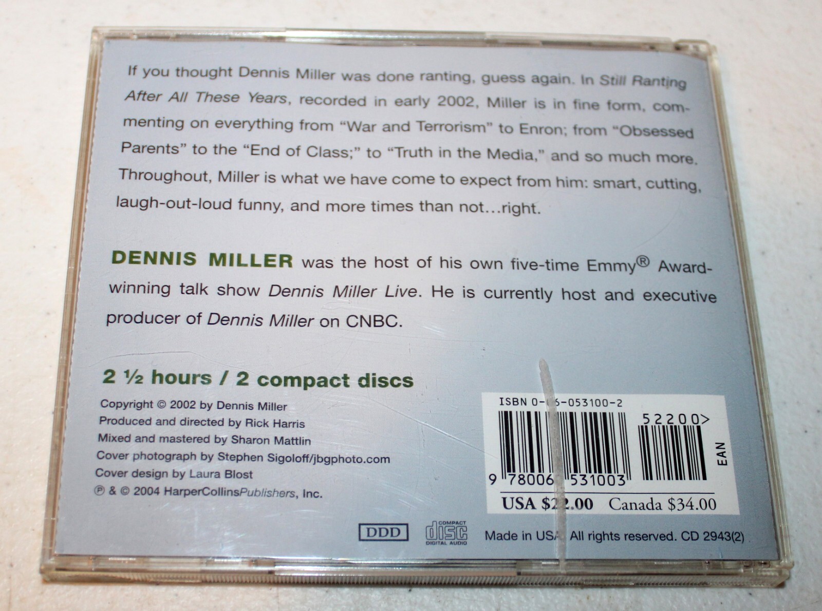Still Ranting After All These Years by Dennis Miller (Audiobook CD) We Combine