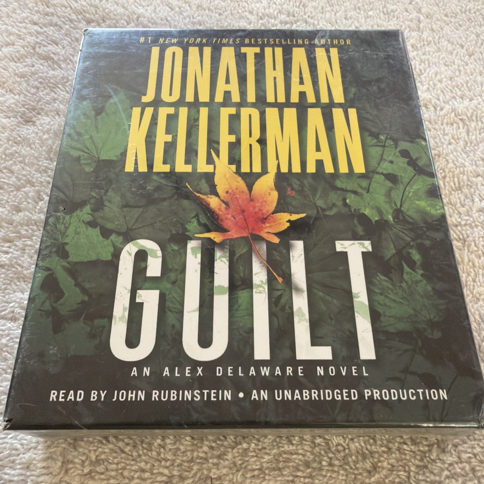 Guilt- Jonathan Kellerman Novel CD Audio Book John Rubinstein NEW