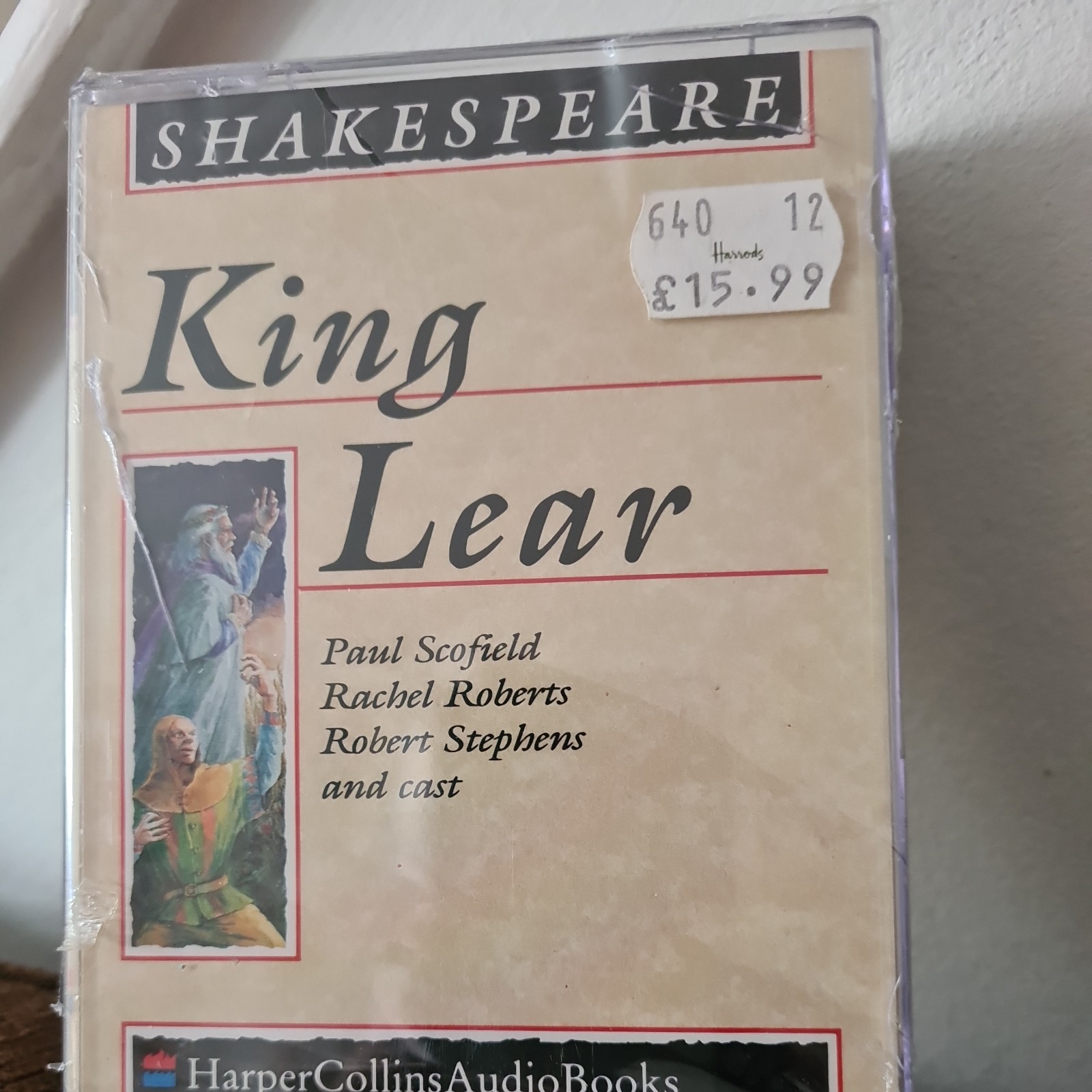 Harper Collins King Lear Audio Book Cassette Set New and Sealed