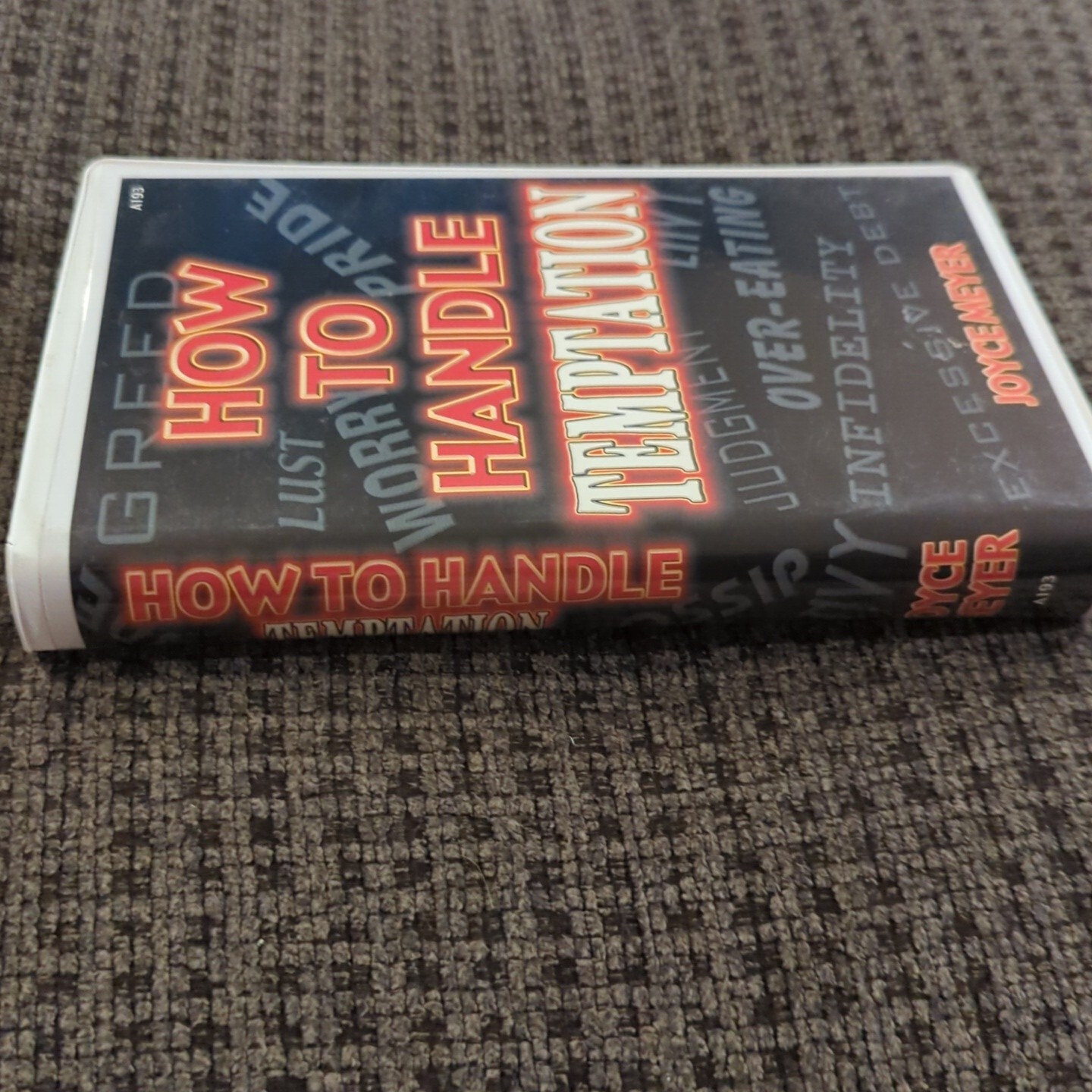 Set Of 5 Joyce Meyer Cassette Tapes. How To Handle Temptation Audiobook