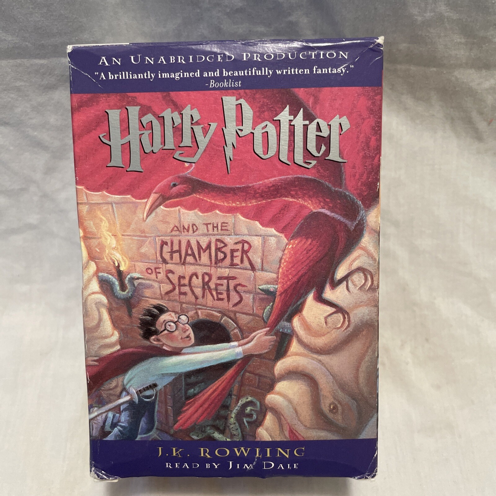 Harry Potter & the Chamber of Secrets Audiobooks 6 cassettes 9 hours-18 min #S-6
