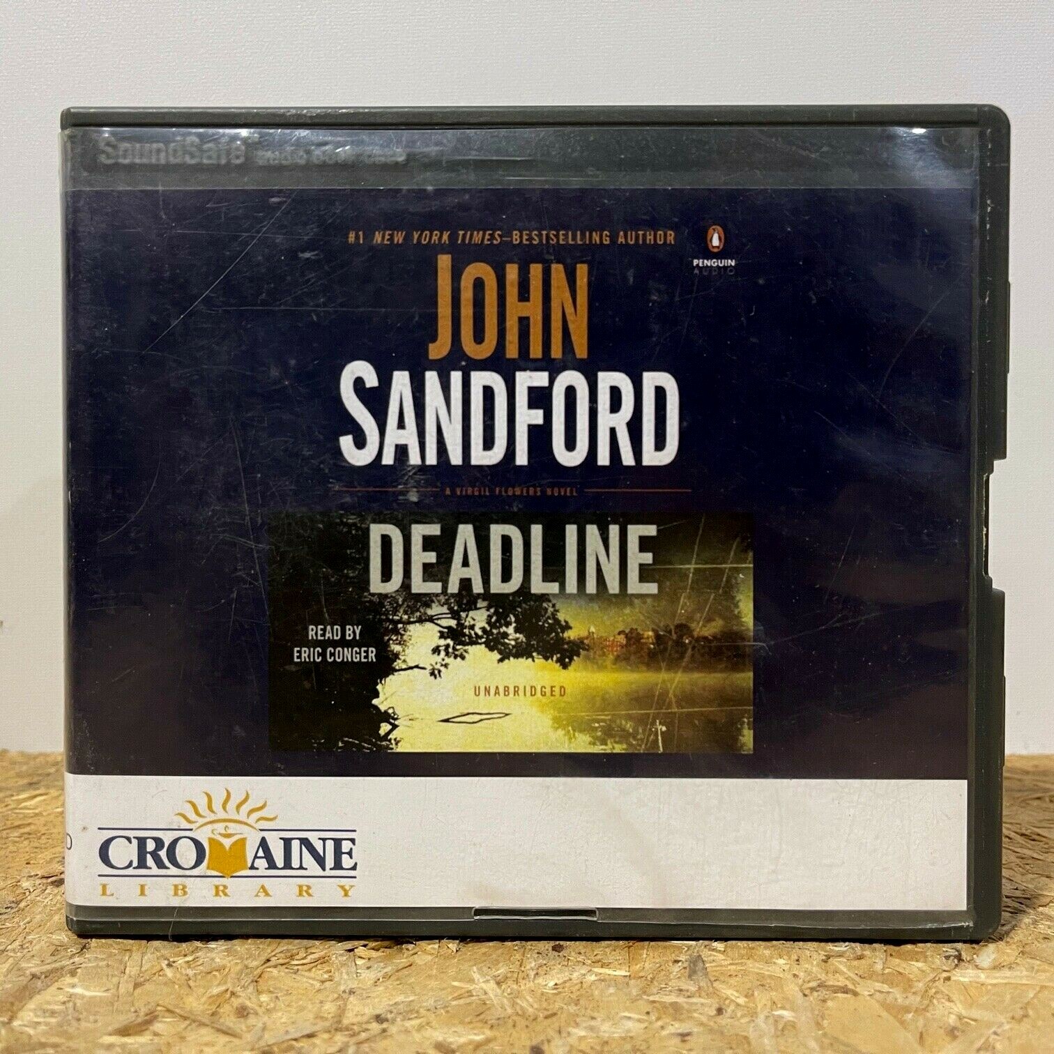 Deadline by John Sandford Ex Library 8 CD Unabridged Audiobook Free US Shipping