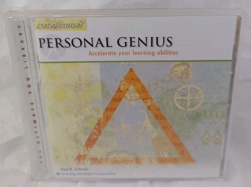 PERSONAL GENIUS — Paul R. Scheele (Paraliminal AUDIO CD)