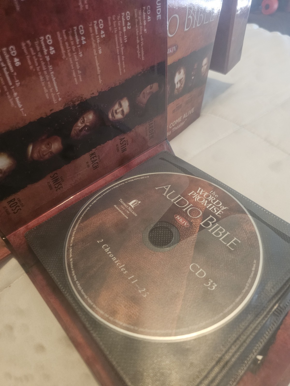 The Word of Promise Audio Bible NKJV Large Box Set 79 CD Set Thomas Nelson