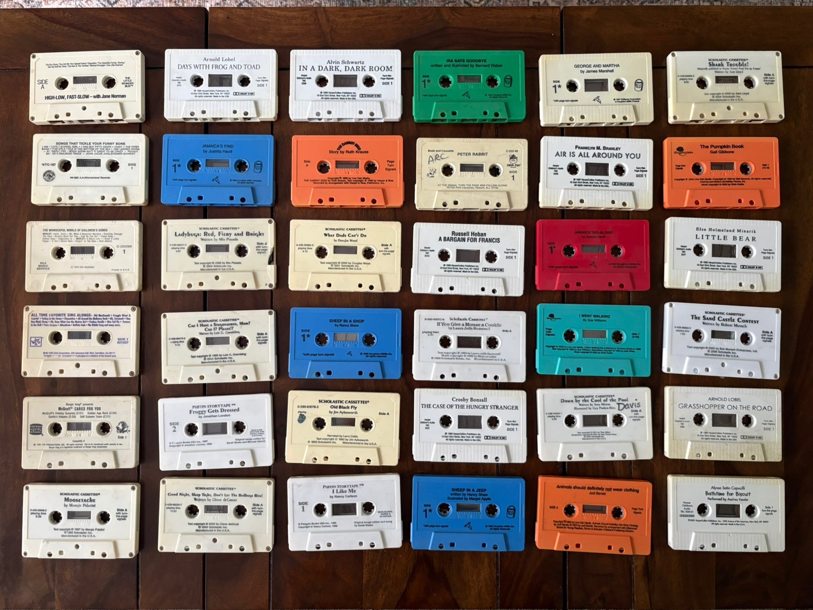 LOT of 36 Vintage Children’s Cassette Story Tapes Bundle Nursery Rhymes Stories