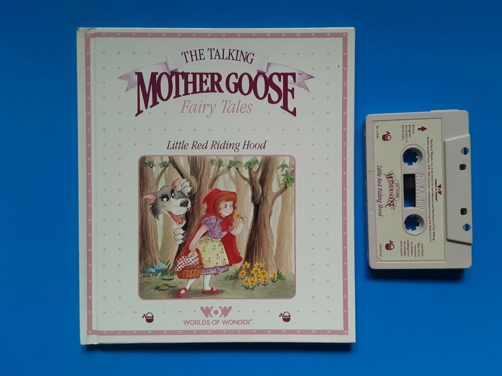 Vintage Talking Mother Goose Little Red Riding Hood Book and Cassette Tape (B7)