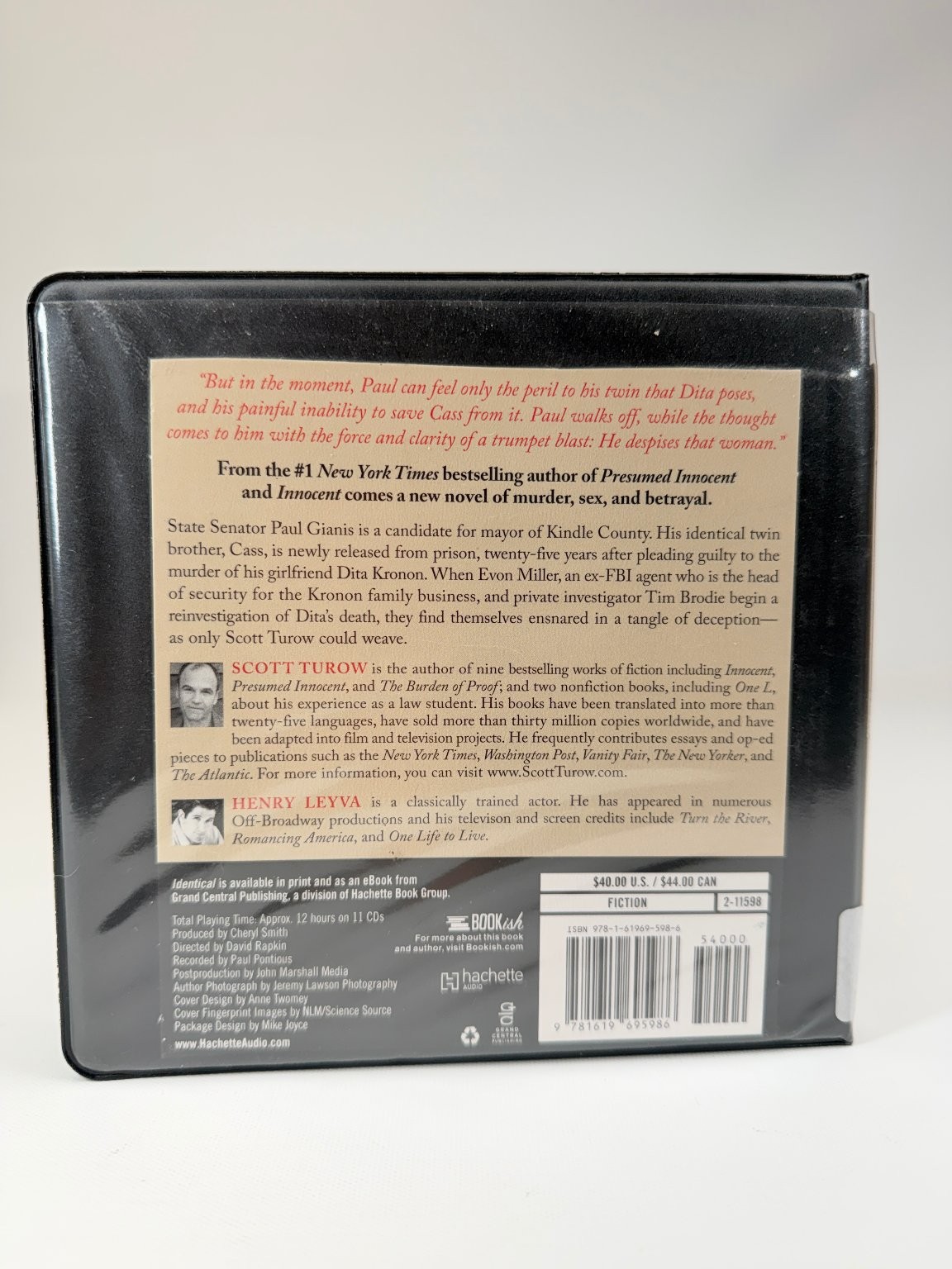 Identical by Scott Turow Audiobook CDs Unabridged 11 Discs