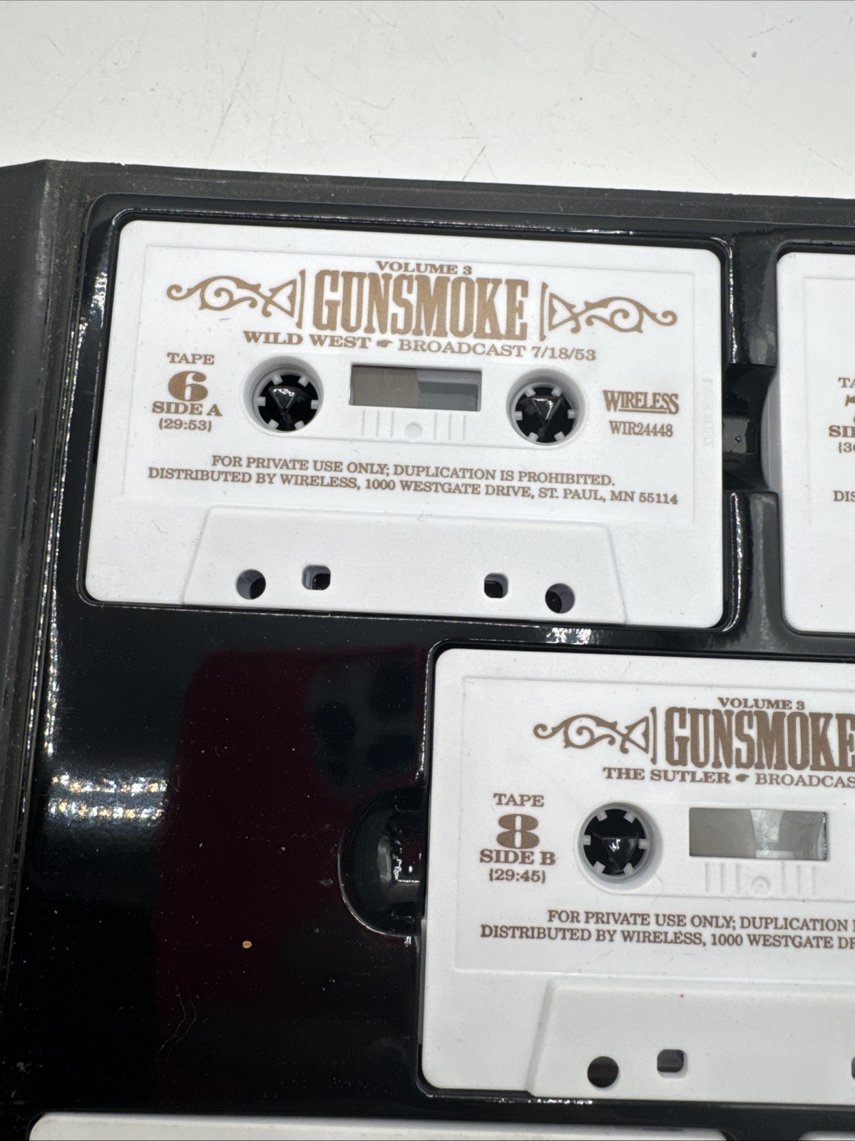 The Gunsmoke Collection Volumes 2 & 3 40 Shows 20 Cassettes William Conrad