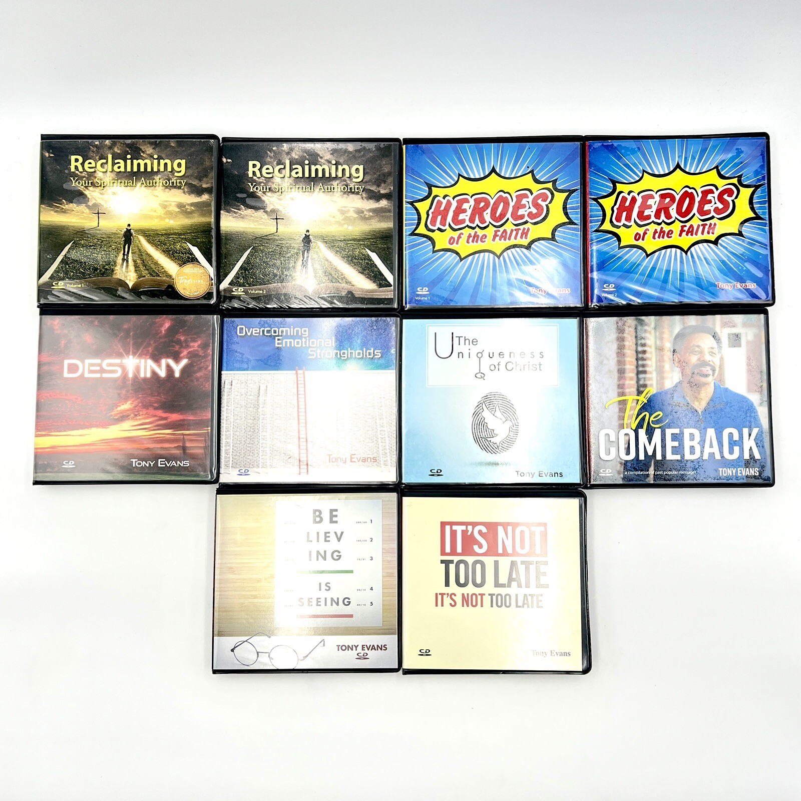 Lot (10) Dr Tony Evans — Christianity Audio Book CDs (70+ CDs In Total!)