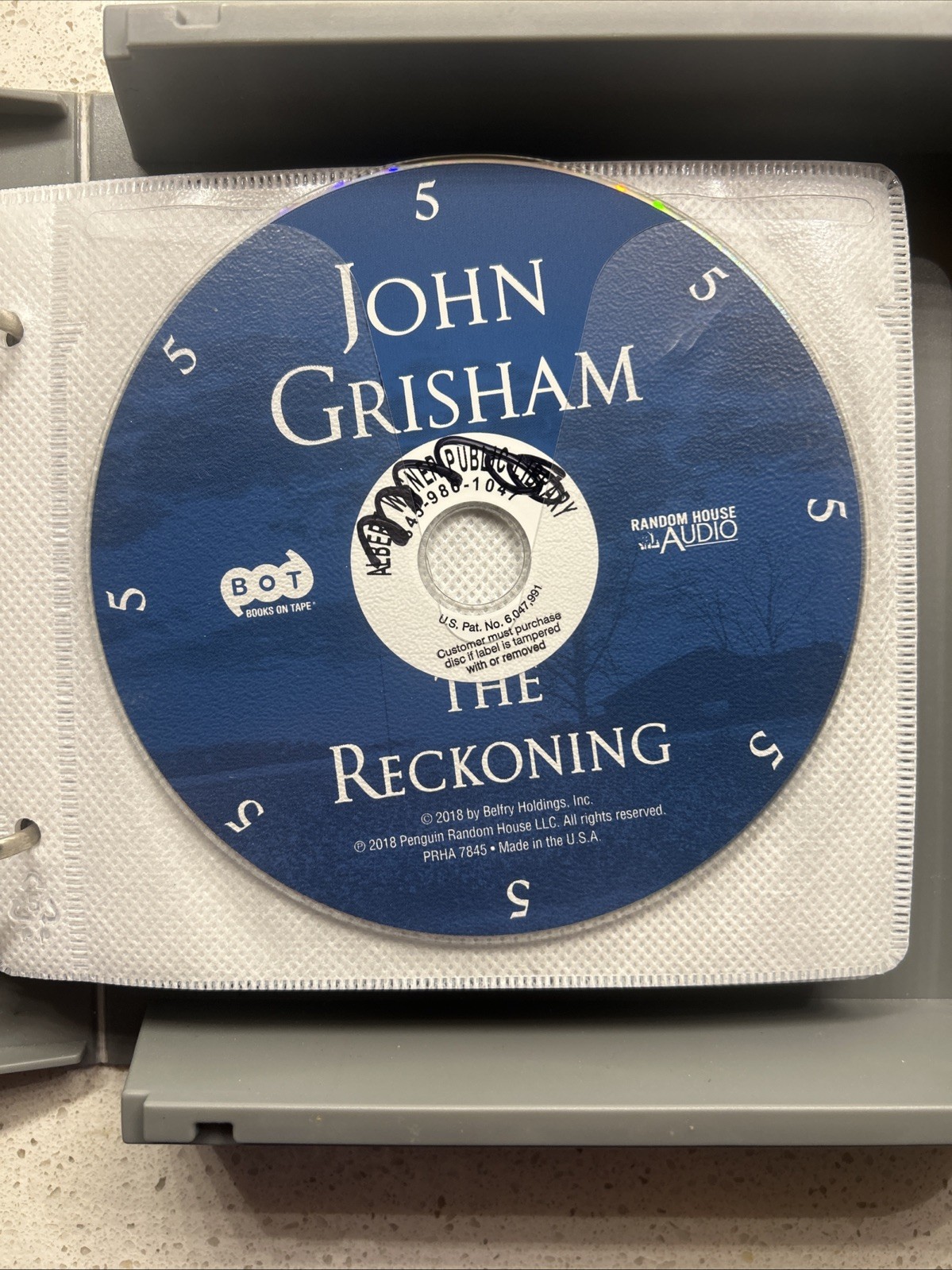 The Reckoning unabridged audio book on 15 CD’s by John Grisham