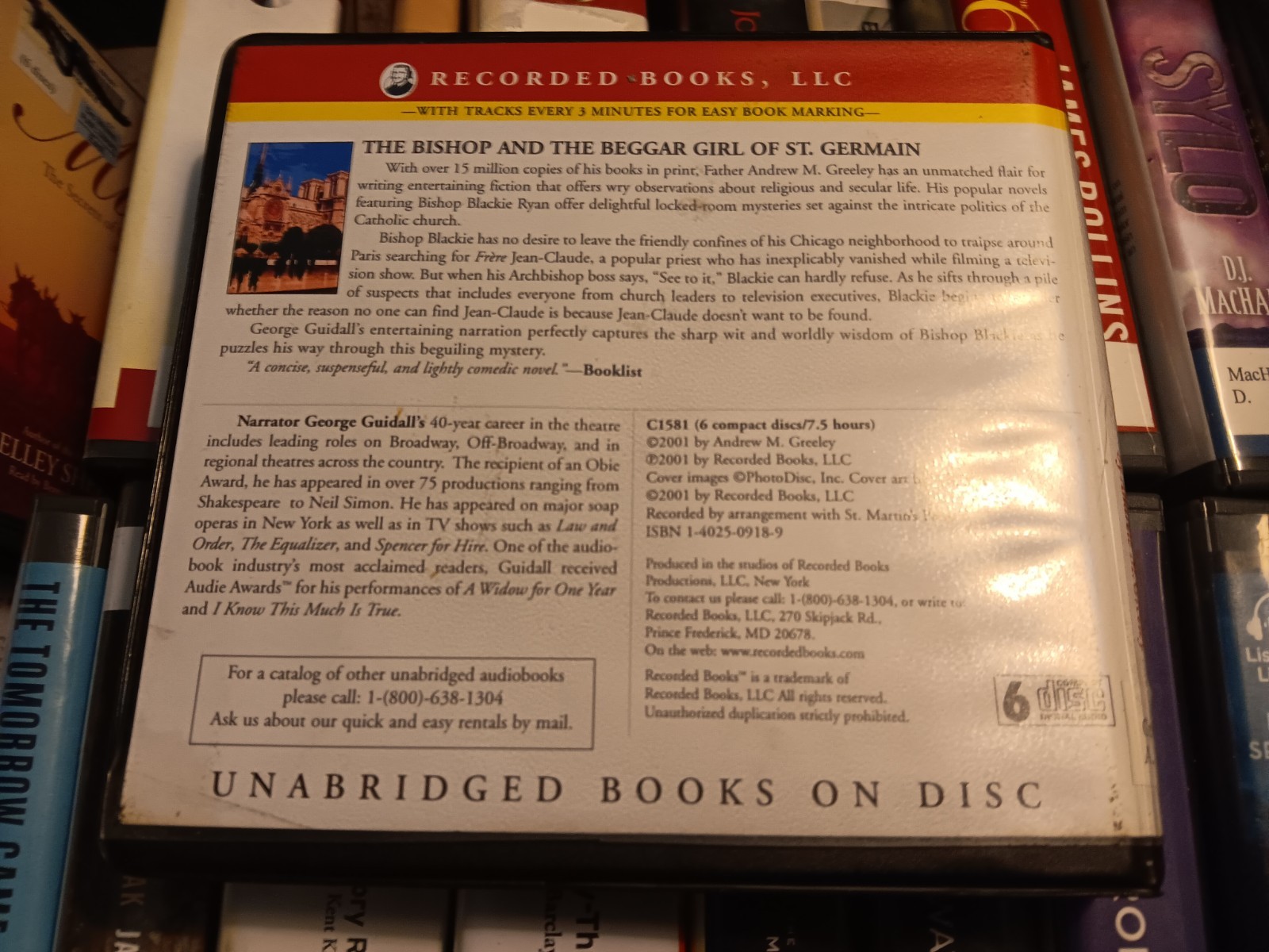 The Bishop and the Beggar Girl of St. Germain Audiobook Andrew Greeley CD Audio