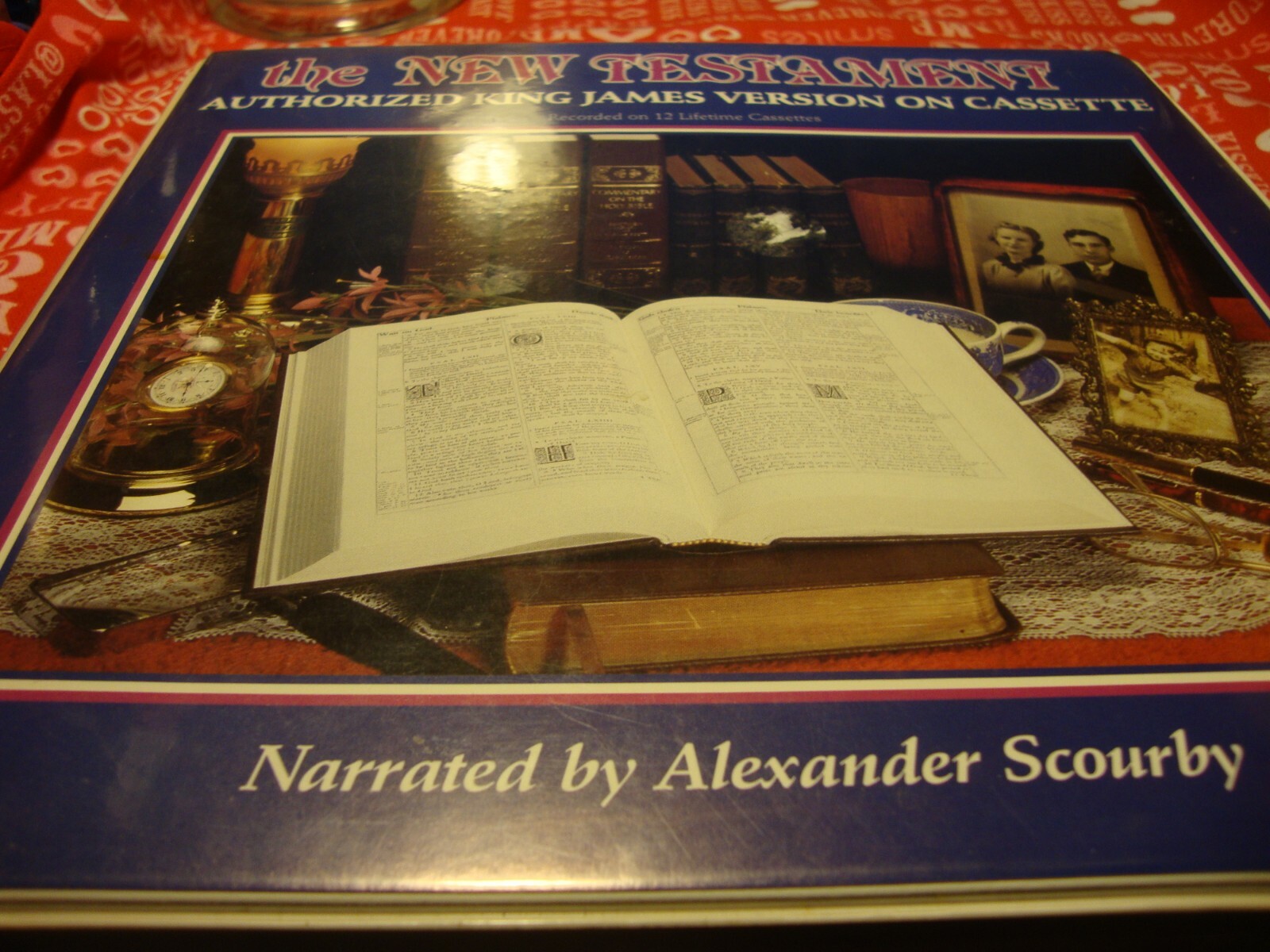 Vintage 1985 The Bible New Testament KJV ~ Alexander Scourby 12 Cassettes L17