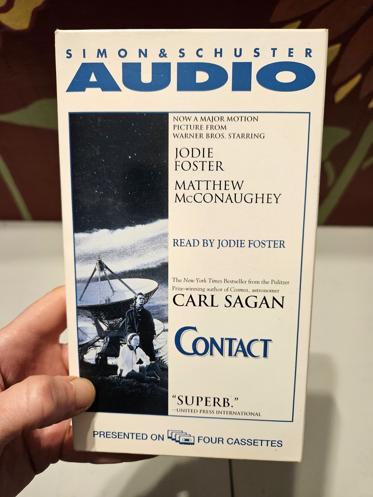 Contact by Carl Sagan 1997 Audio Cassette, Abridged Edition, Movie Tie-In Sci-Fi