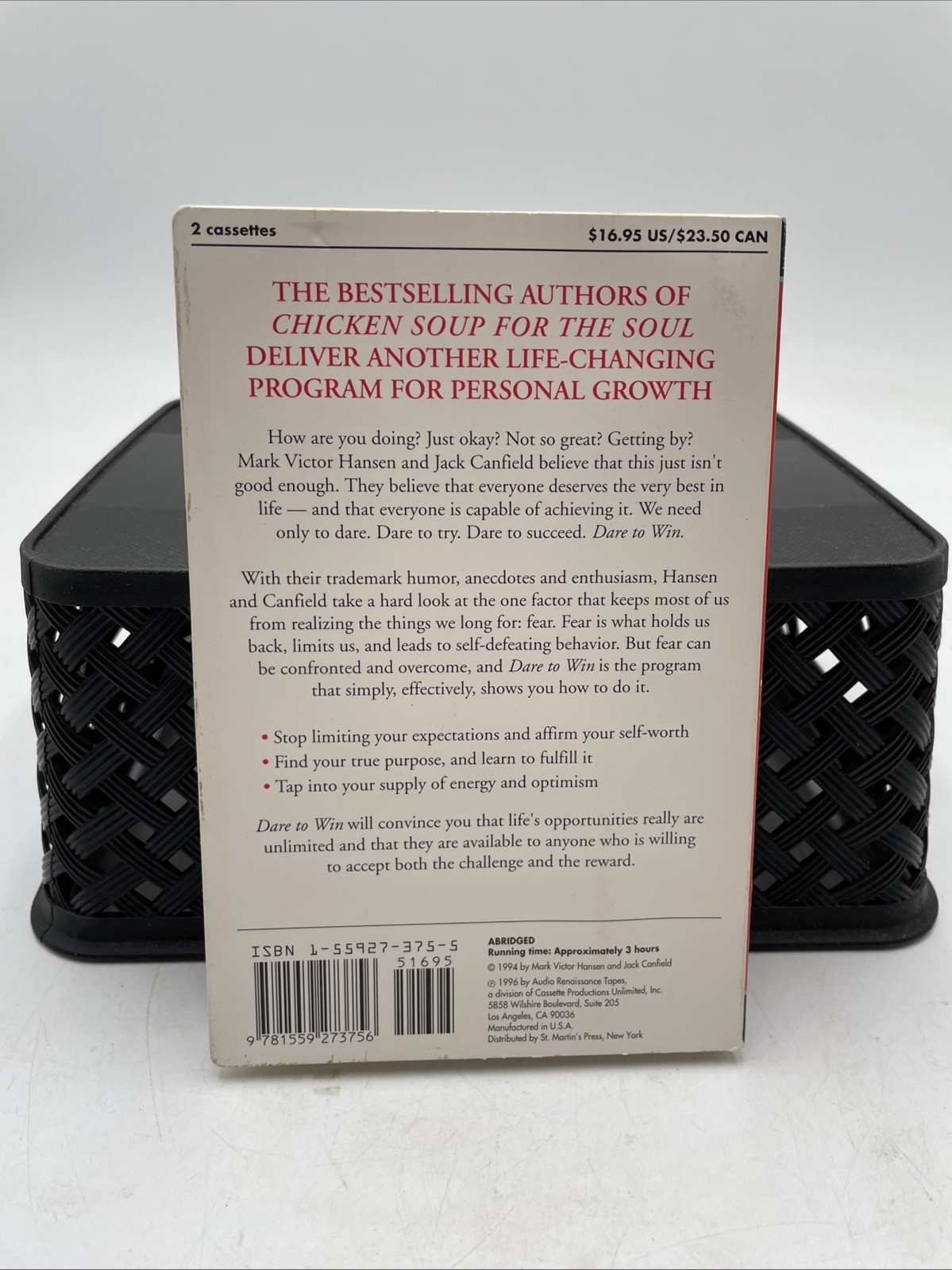 Dare to Win Jack Canfield Mark Victor Hansen Audio Renaissance Tapes Cassette