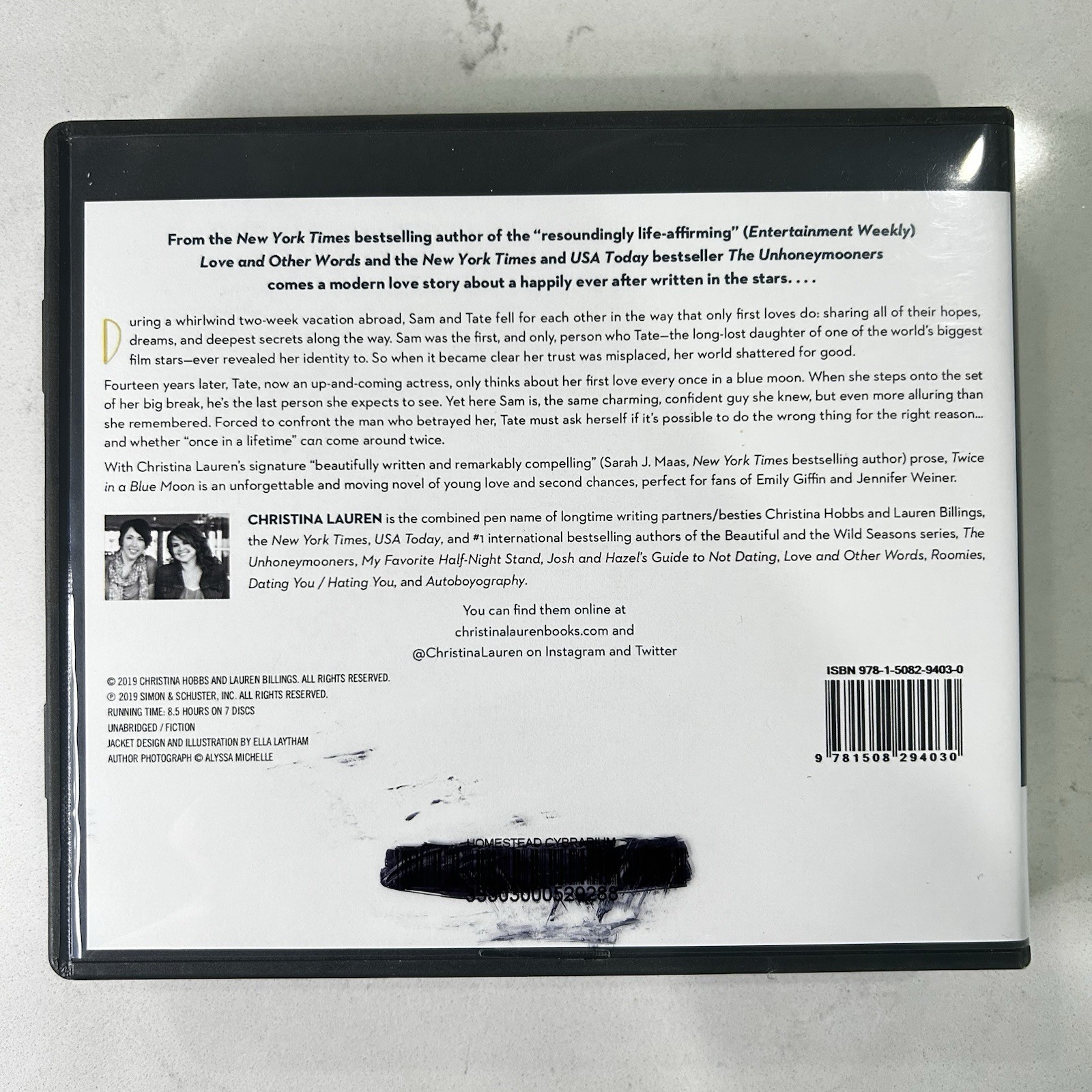 Twice in a Blue Moon Audiobook 7-Disc Set Christina Lauren