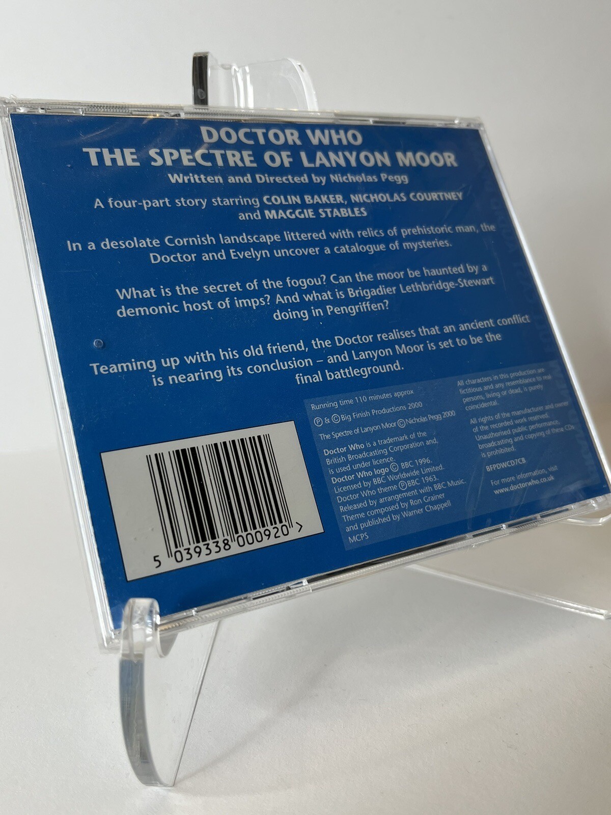 Doctor Who The Spectre of Lanyon Moor Big Finish Colin Baker RARE OOP New Sealed