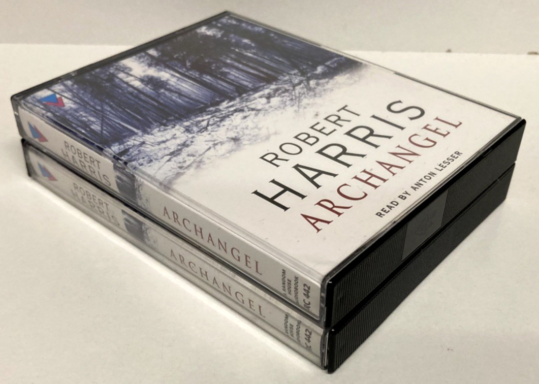 Vintage 1998 Robert Harris Archangel 4x Cassette Tape Audio Book By Random House