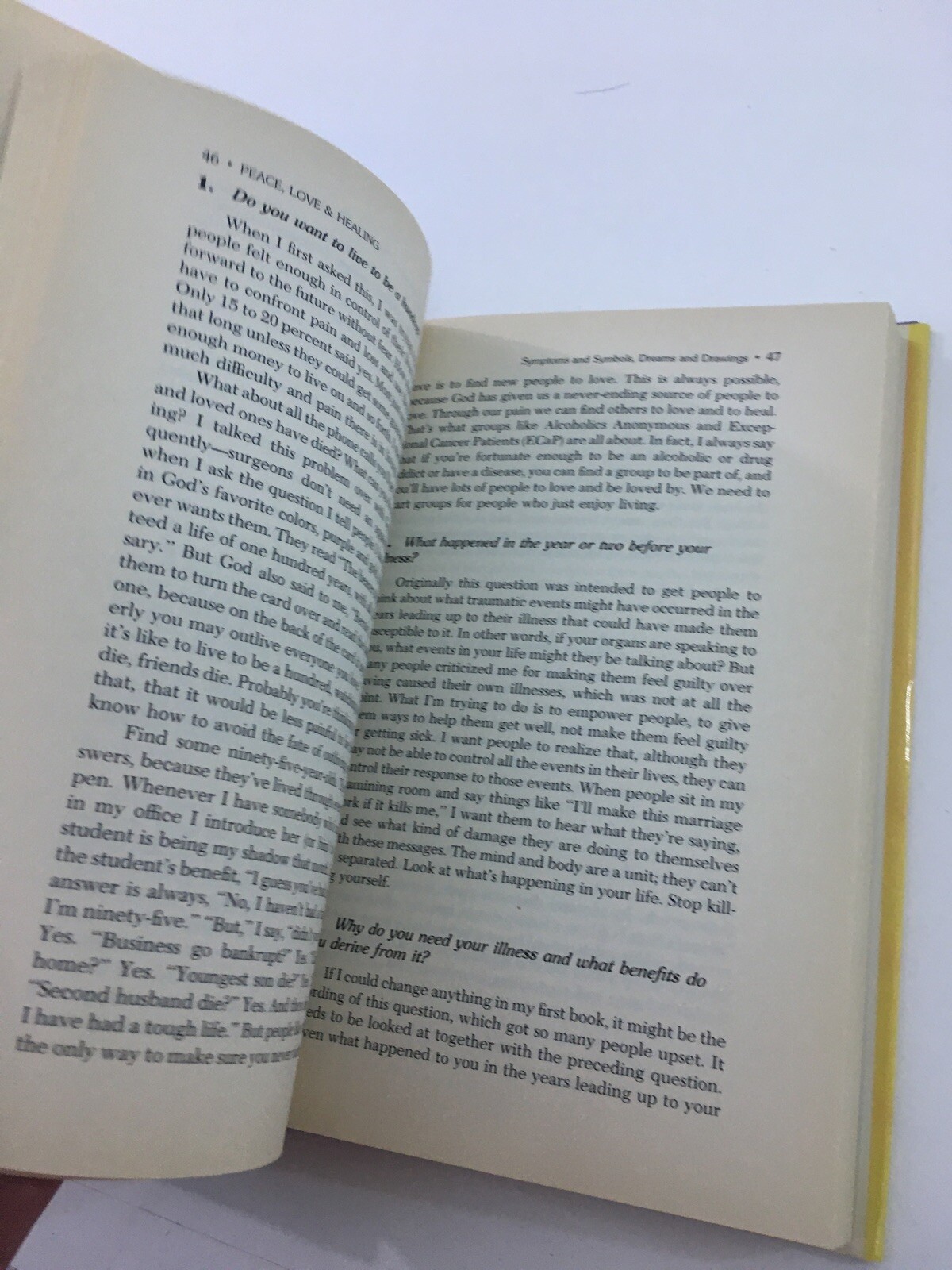 Peace, Love and Healing — Bernie S. Siegel (1989, Hardcover, DJ)