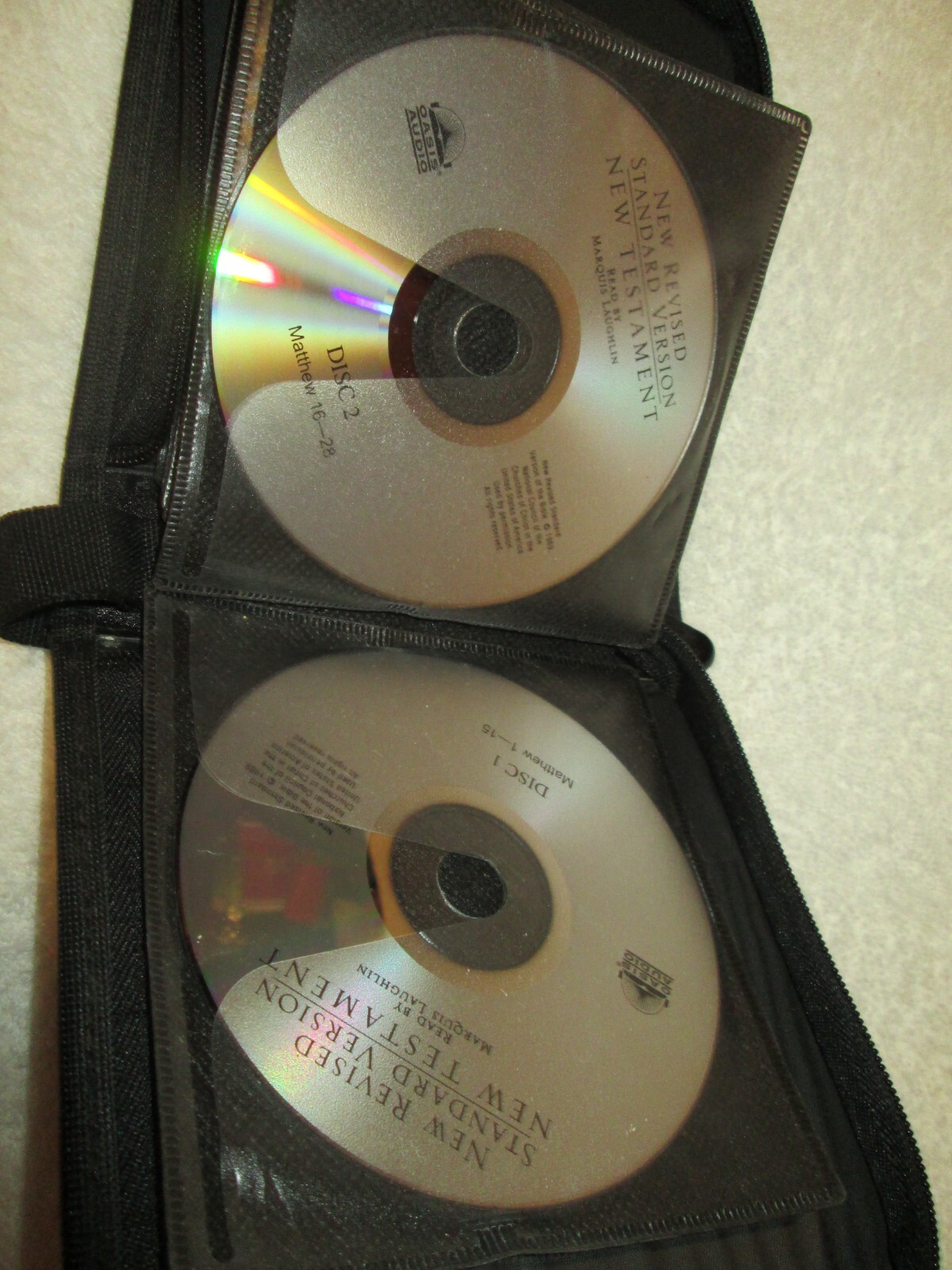 Audio Bible NEW REVISED STANDARD VERSION NEW TESTMENT MARQUIS LAUGHLIN 20 CD’S