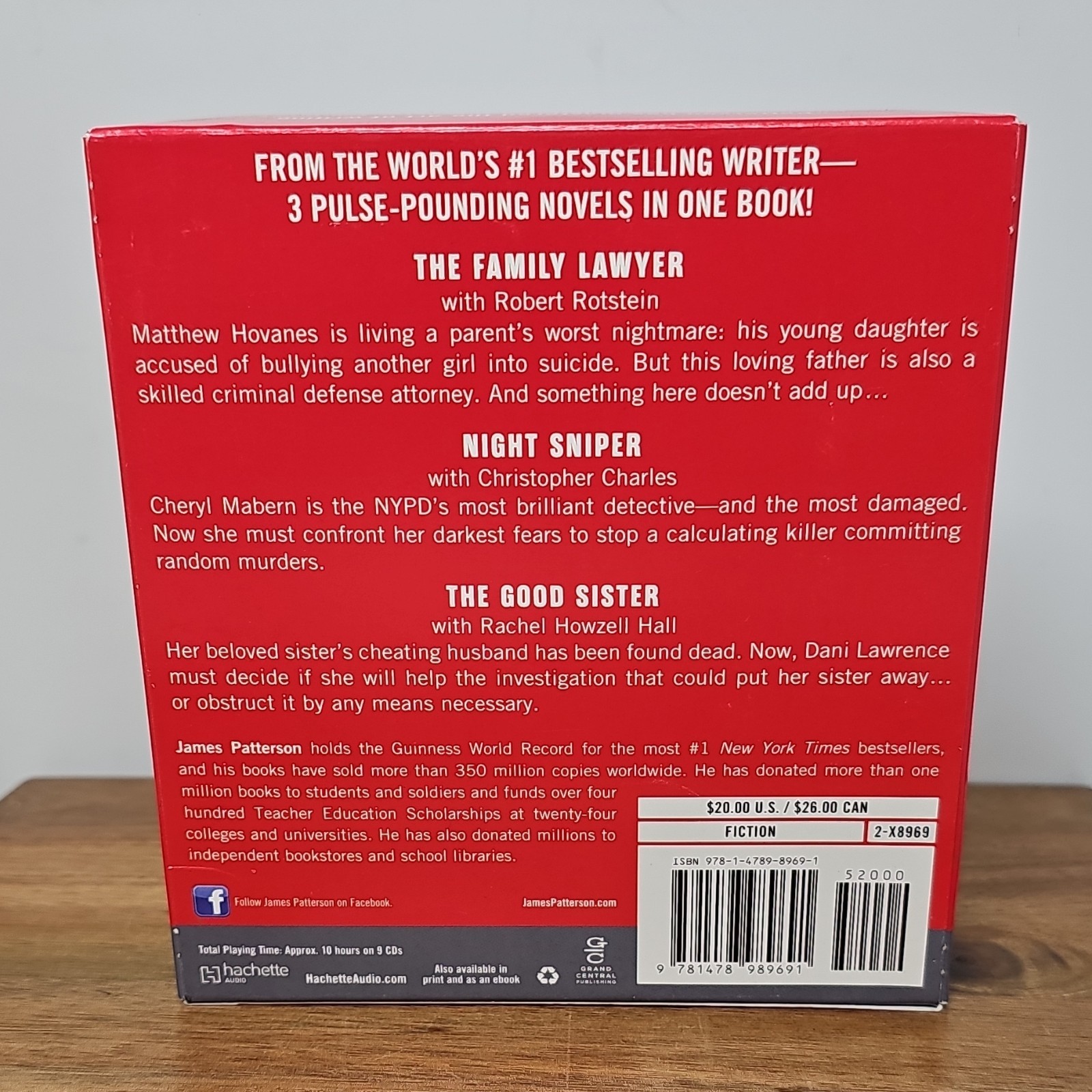 James Patterson The Family Lawyer Unabridged Audiobook CD, 3 Narrators 10h