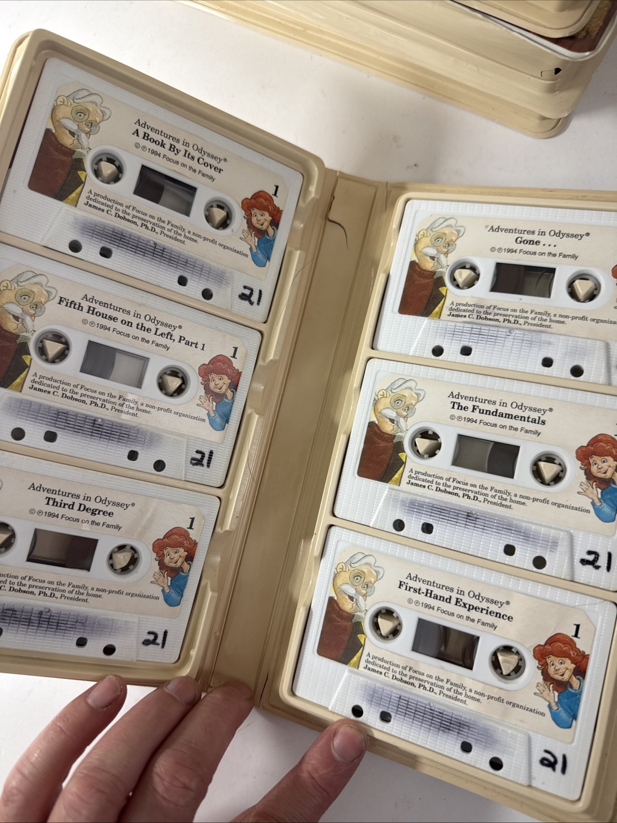 Vintage Adventures In Odyssey, Cassette Tapes, Huge Lot, 84 Episodes, Fair Shape